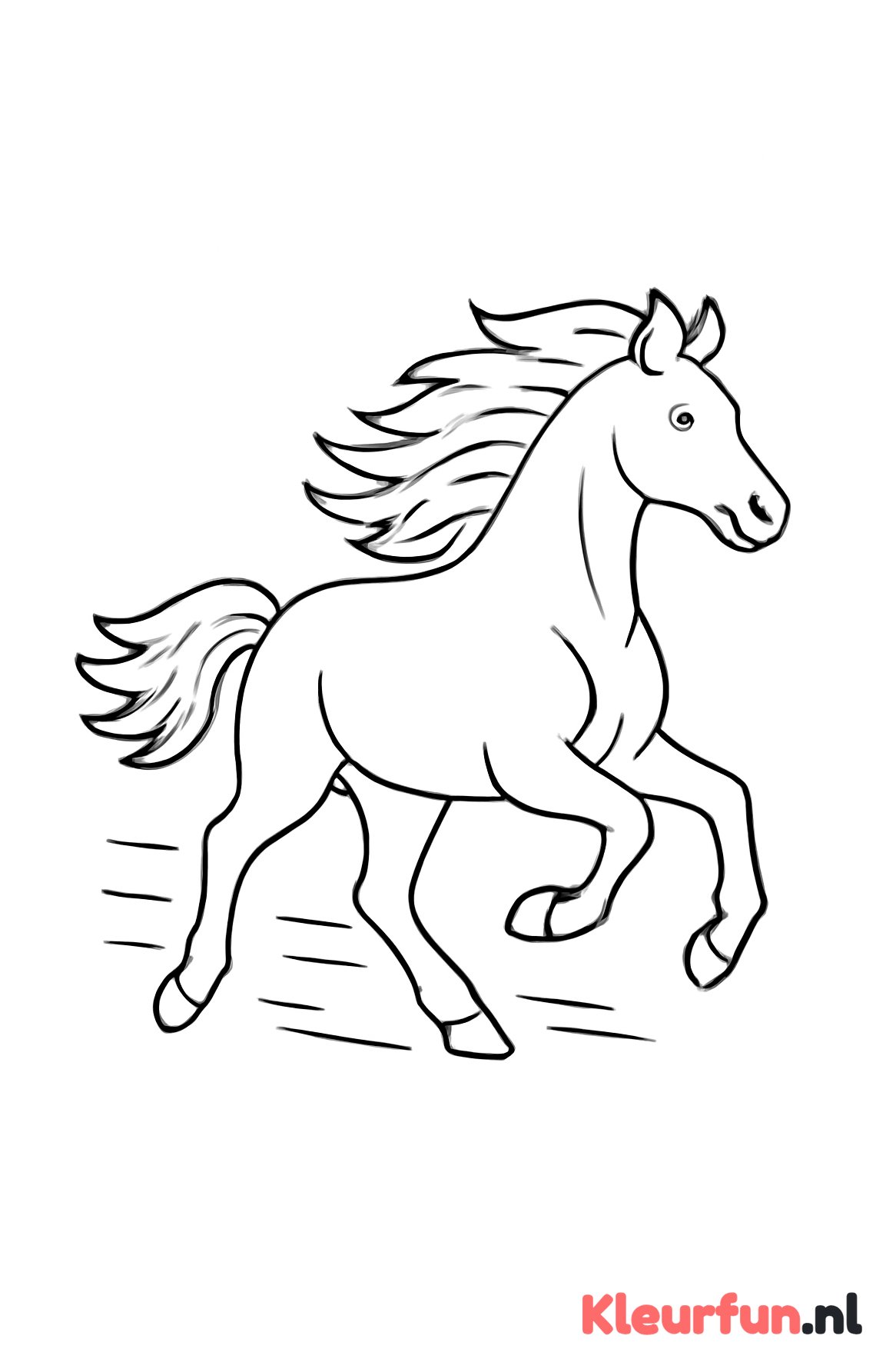 Galopperend paard