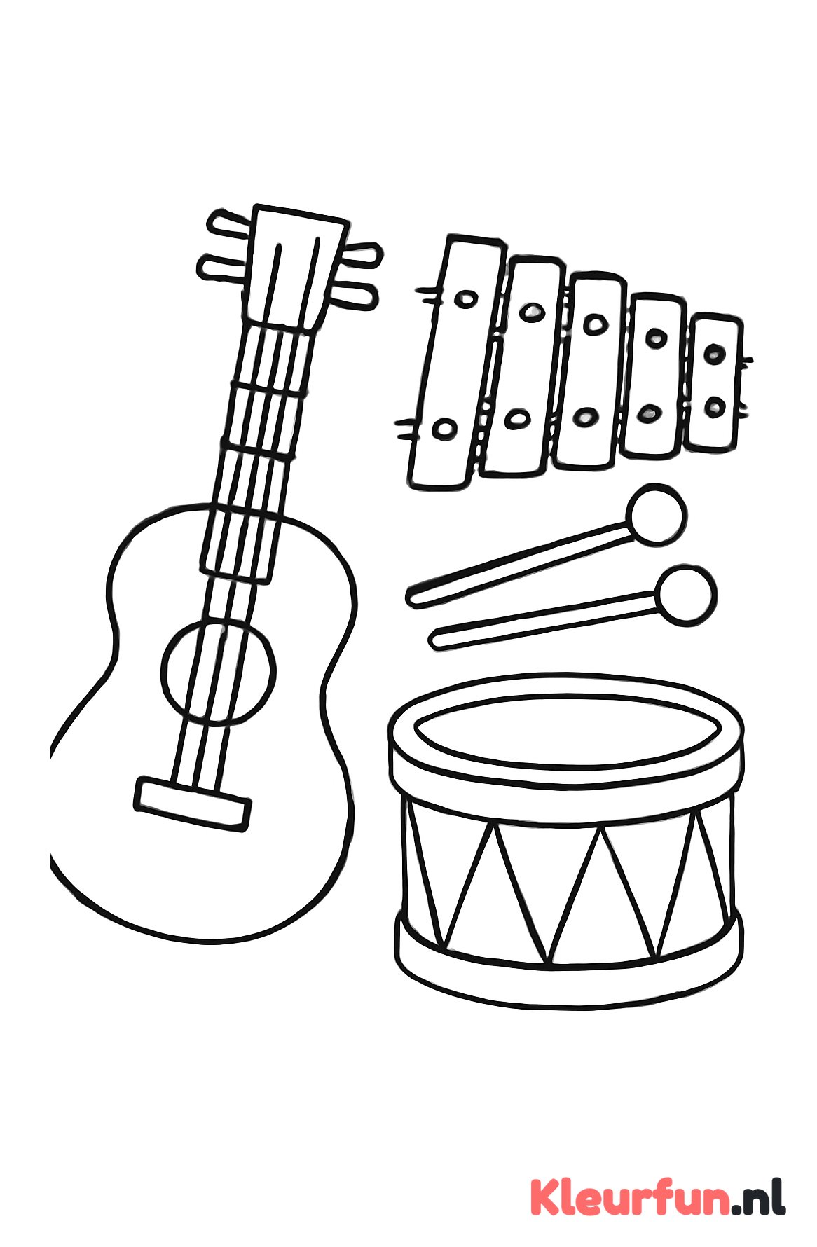 Gitaar, Xylofoon en Trommel