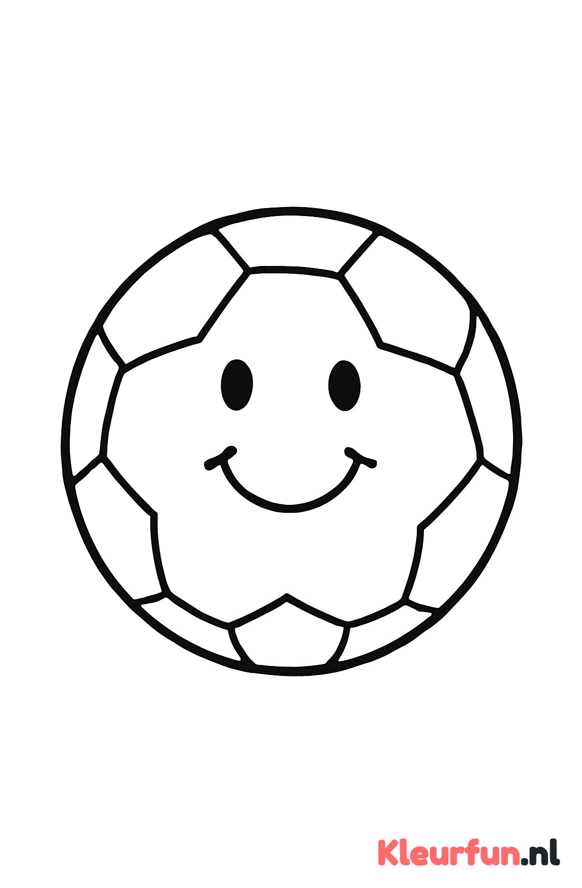 Glimlachende voetbal