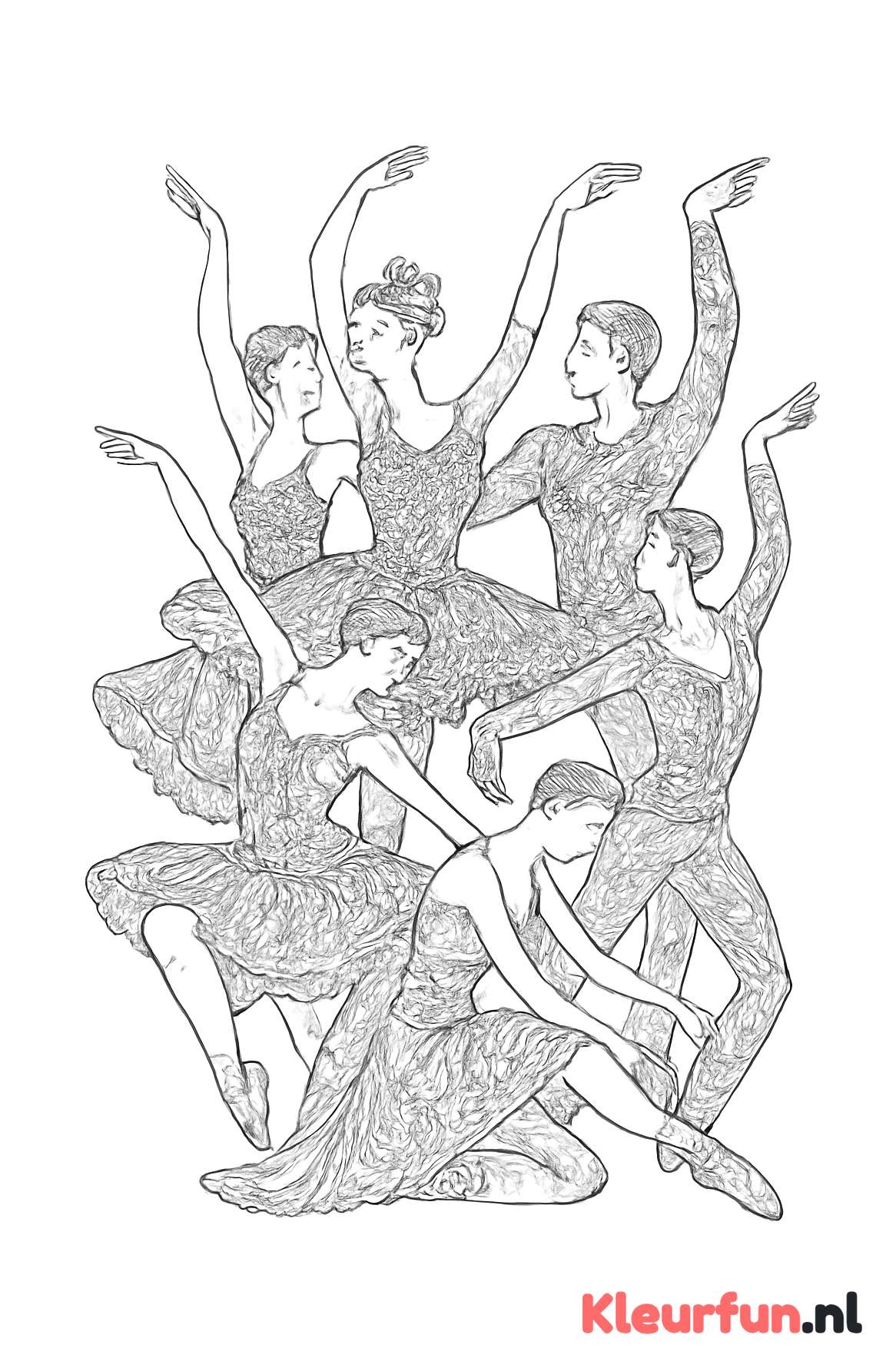 Groep Balletdansers