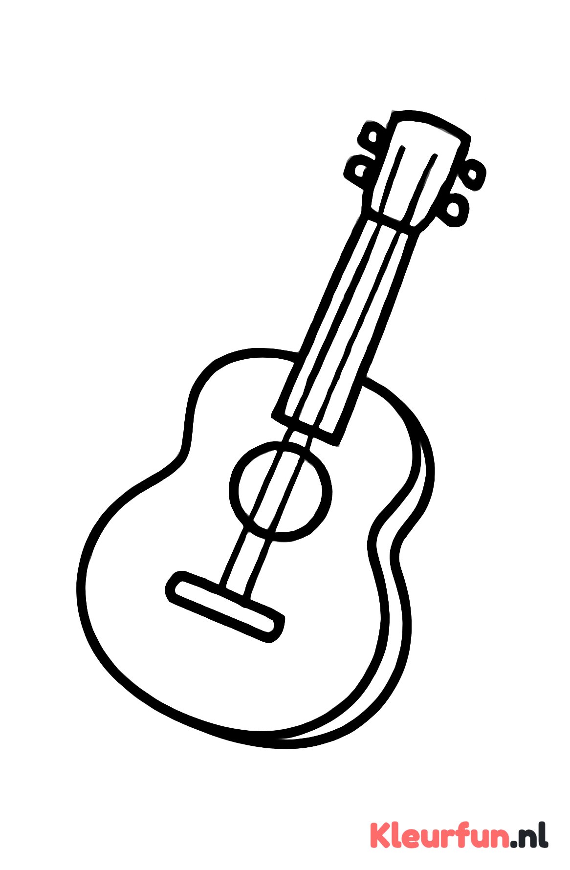 Eenvoudige grote gitaar