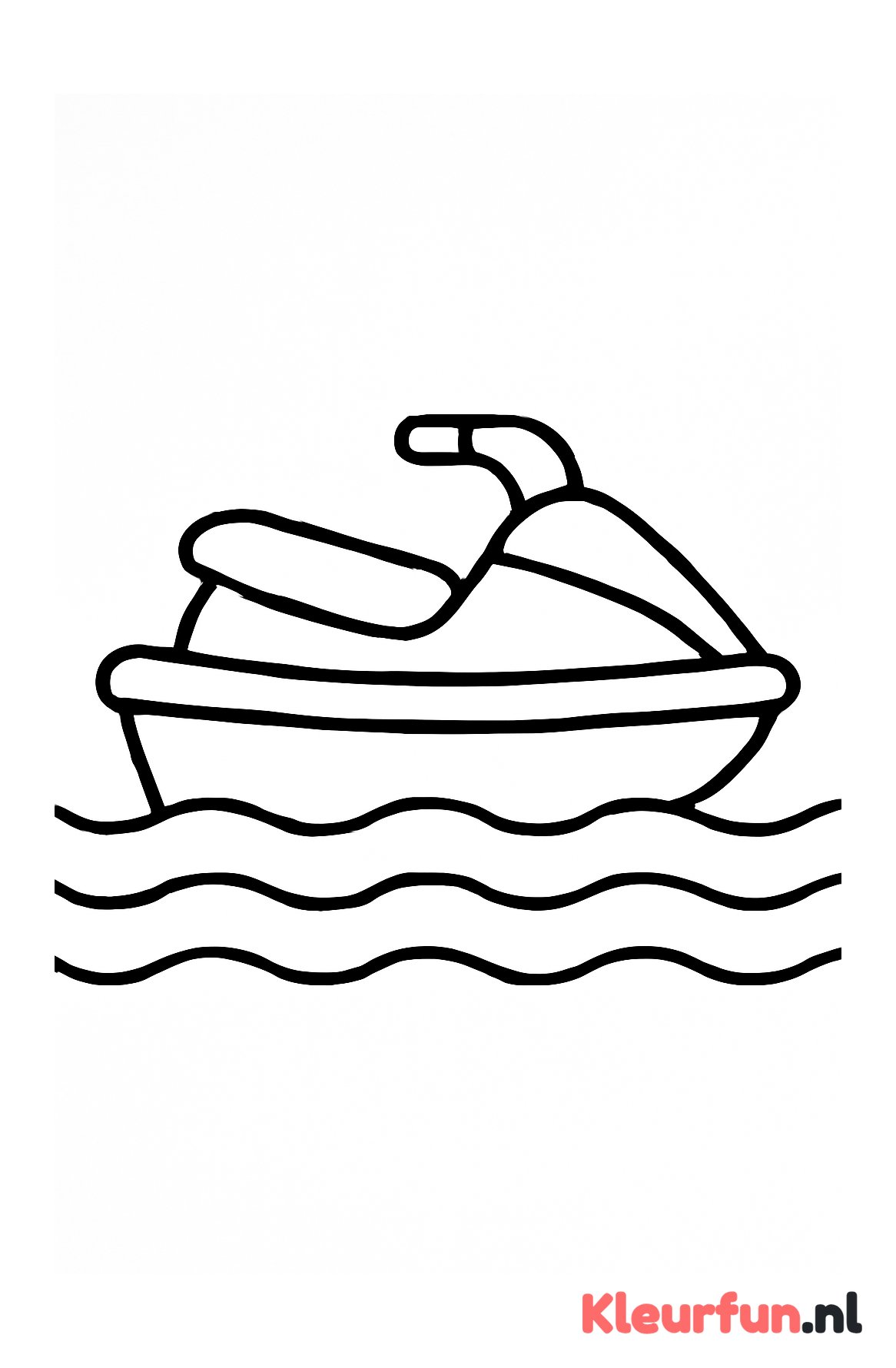 Eenvoudige grote jetski