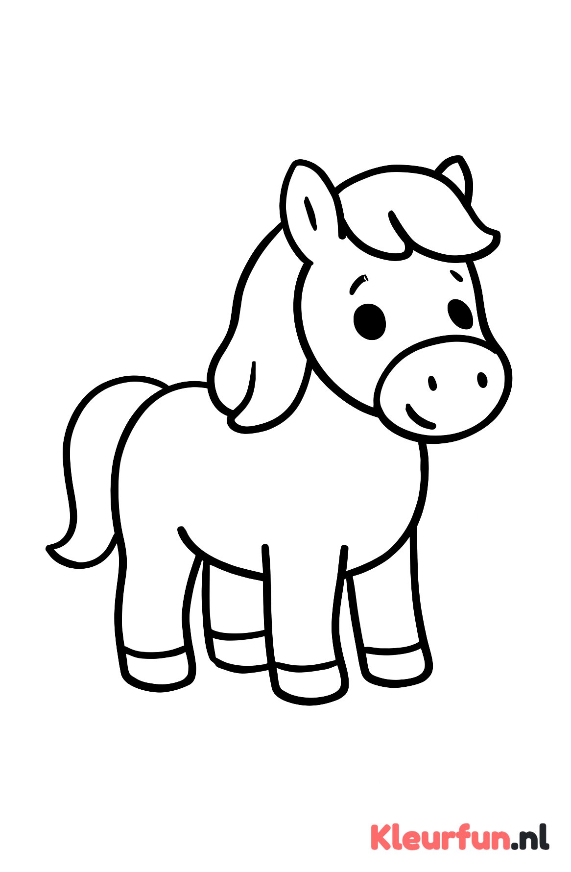 Grote eenvoudige pony