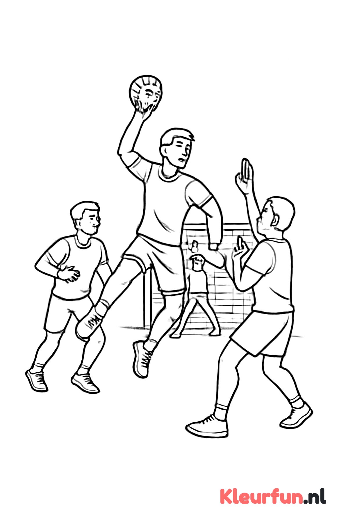 Handbalwedstrijd actief