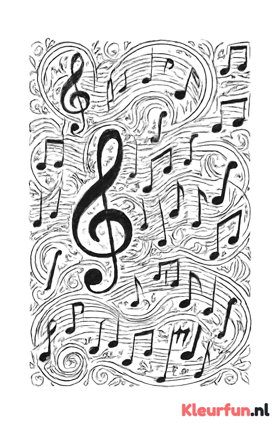 Harmonieuze compositie van muzieknoten