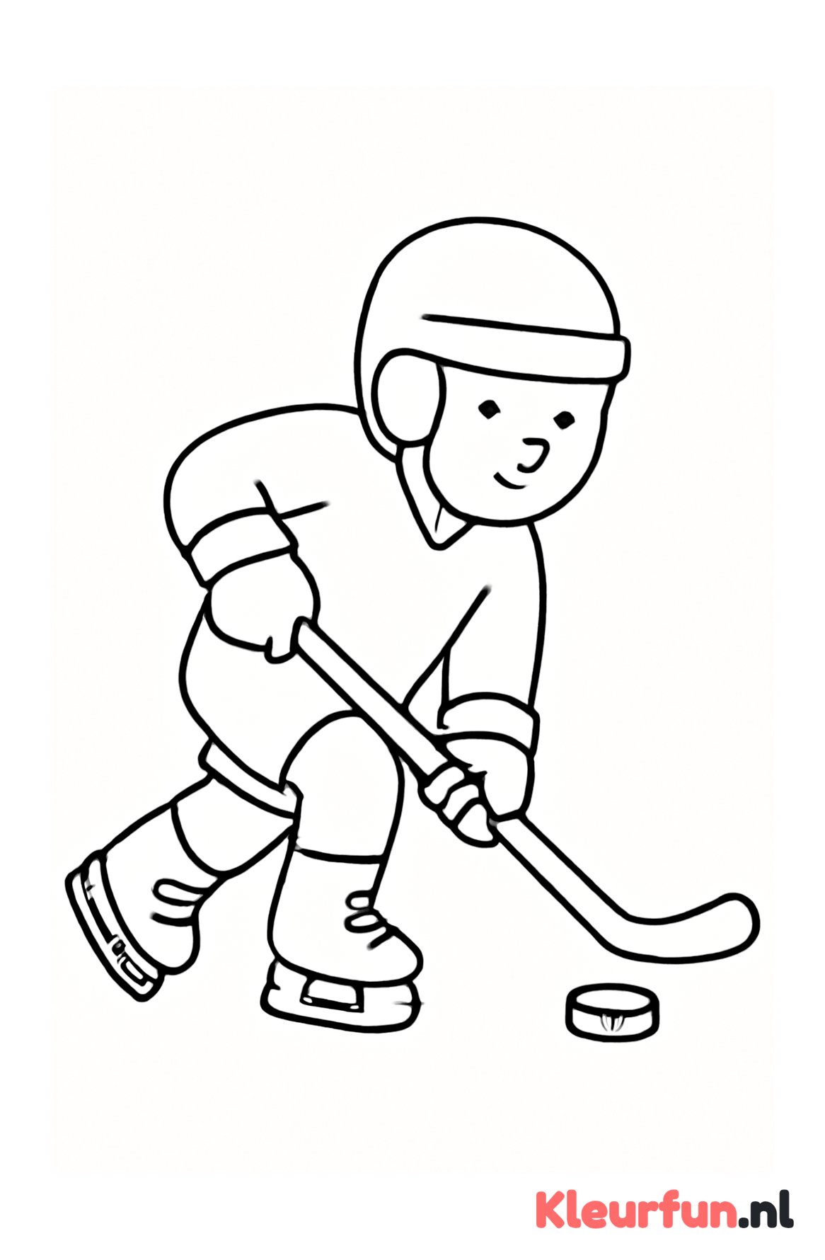 IJshockeyspeler met grote vormen