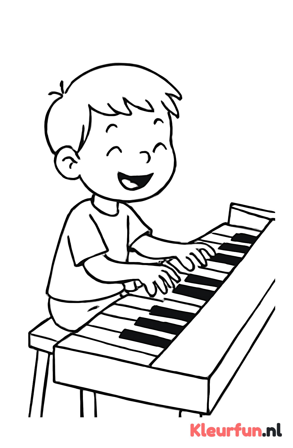 Kind dat piano speelt