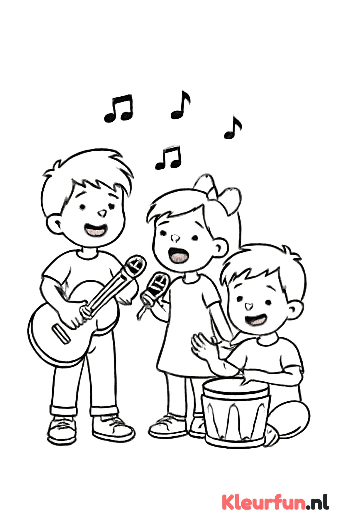 Kinderen samen muziek maken