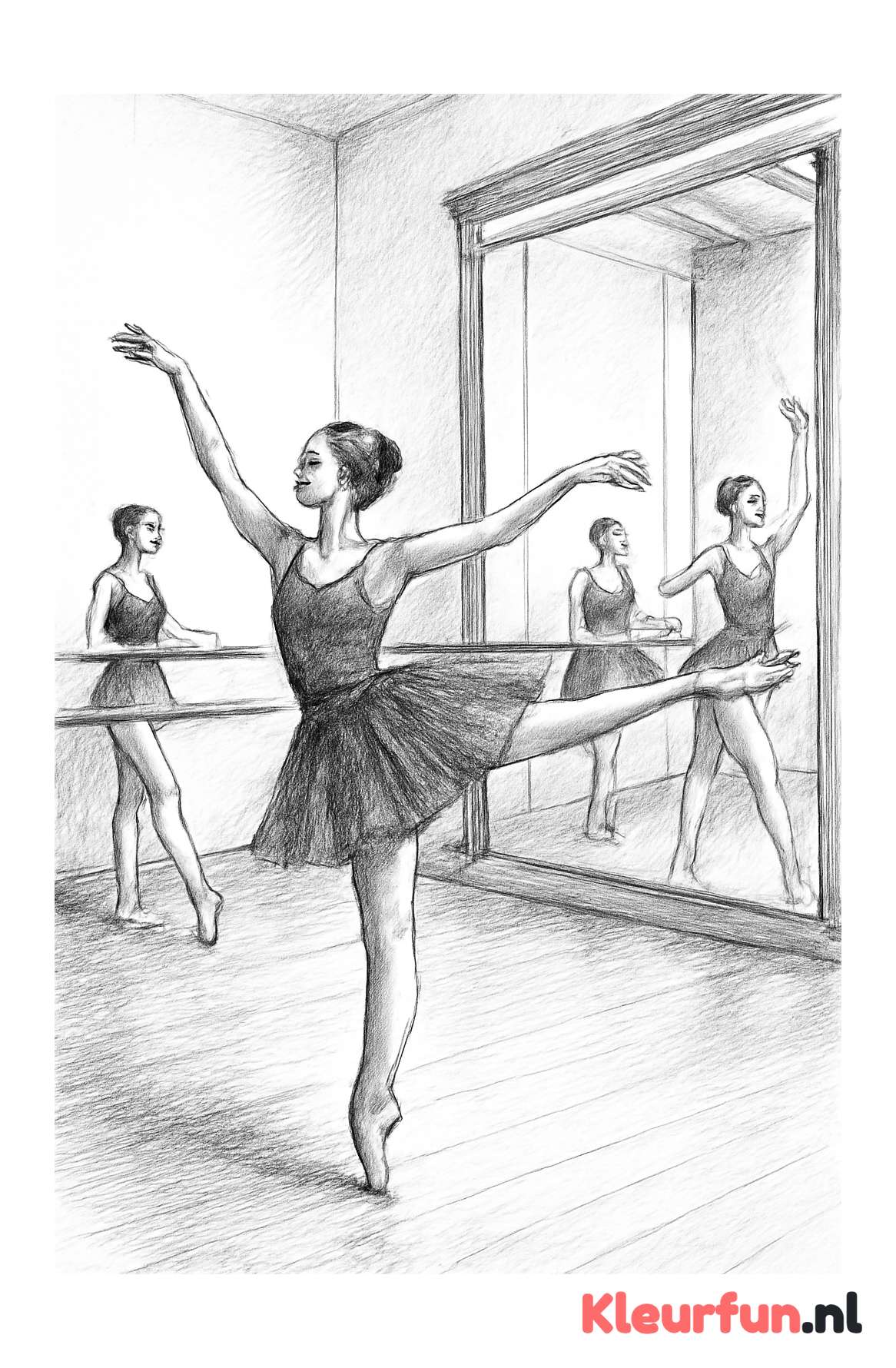 Klassieke balletles in studio