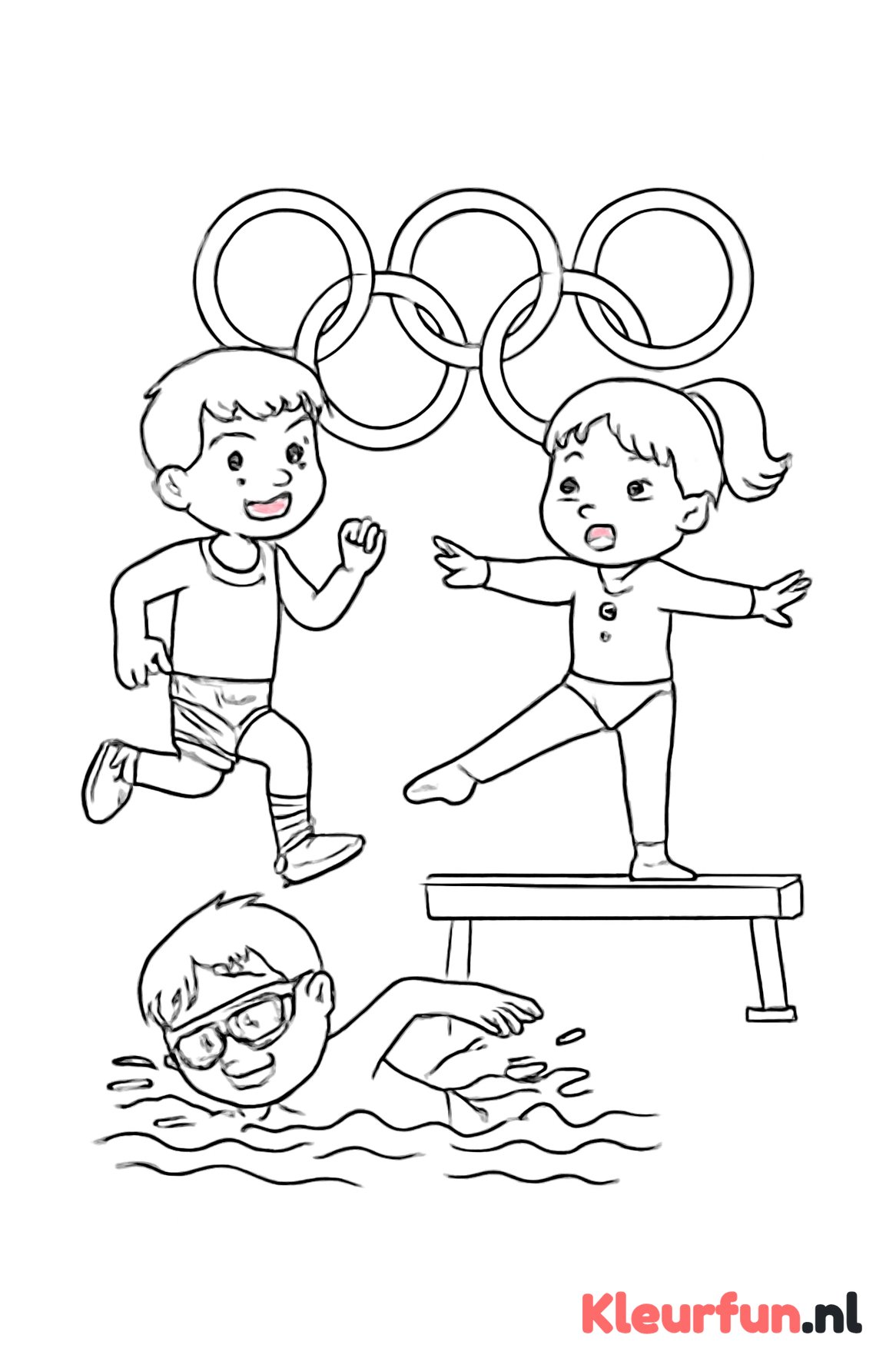 Olympische Spelen multisport actie