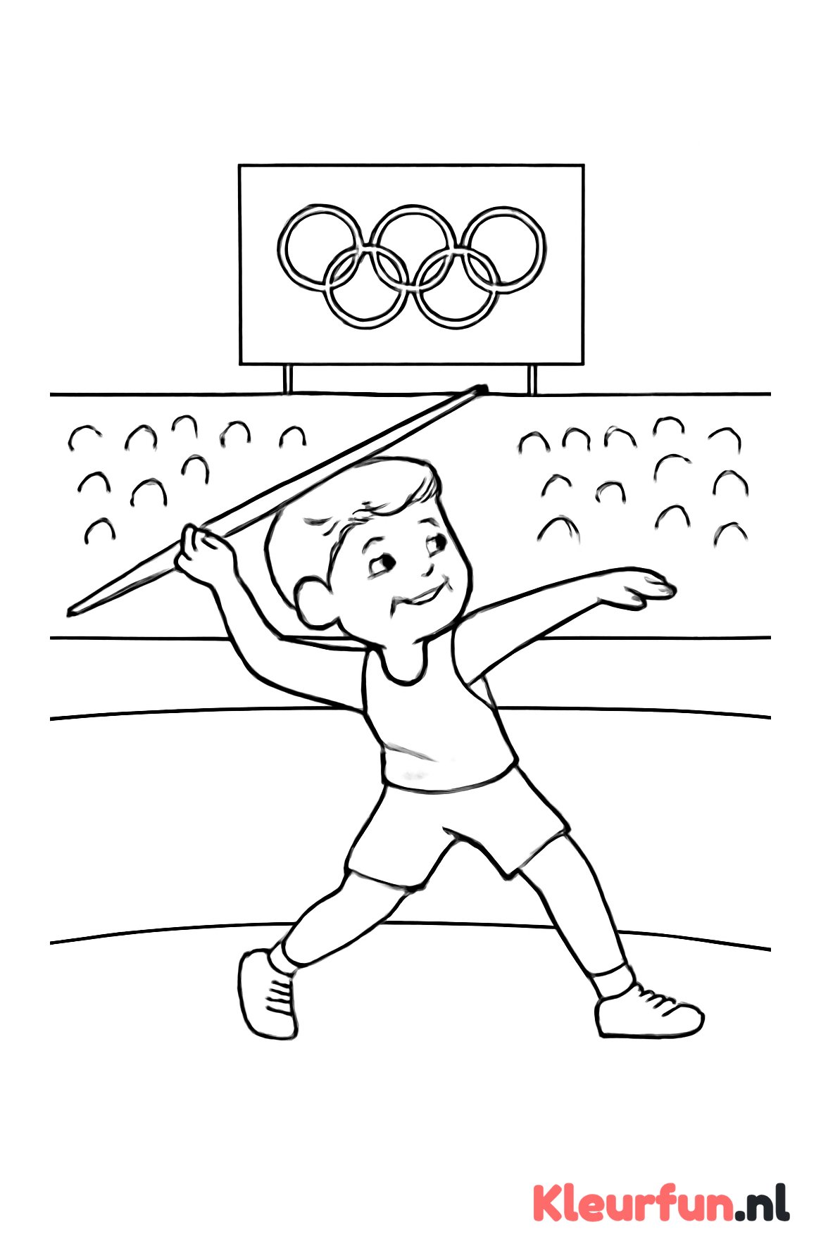 Kind speerwerpen Olympische Spelen