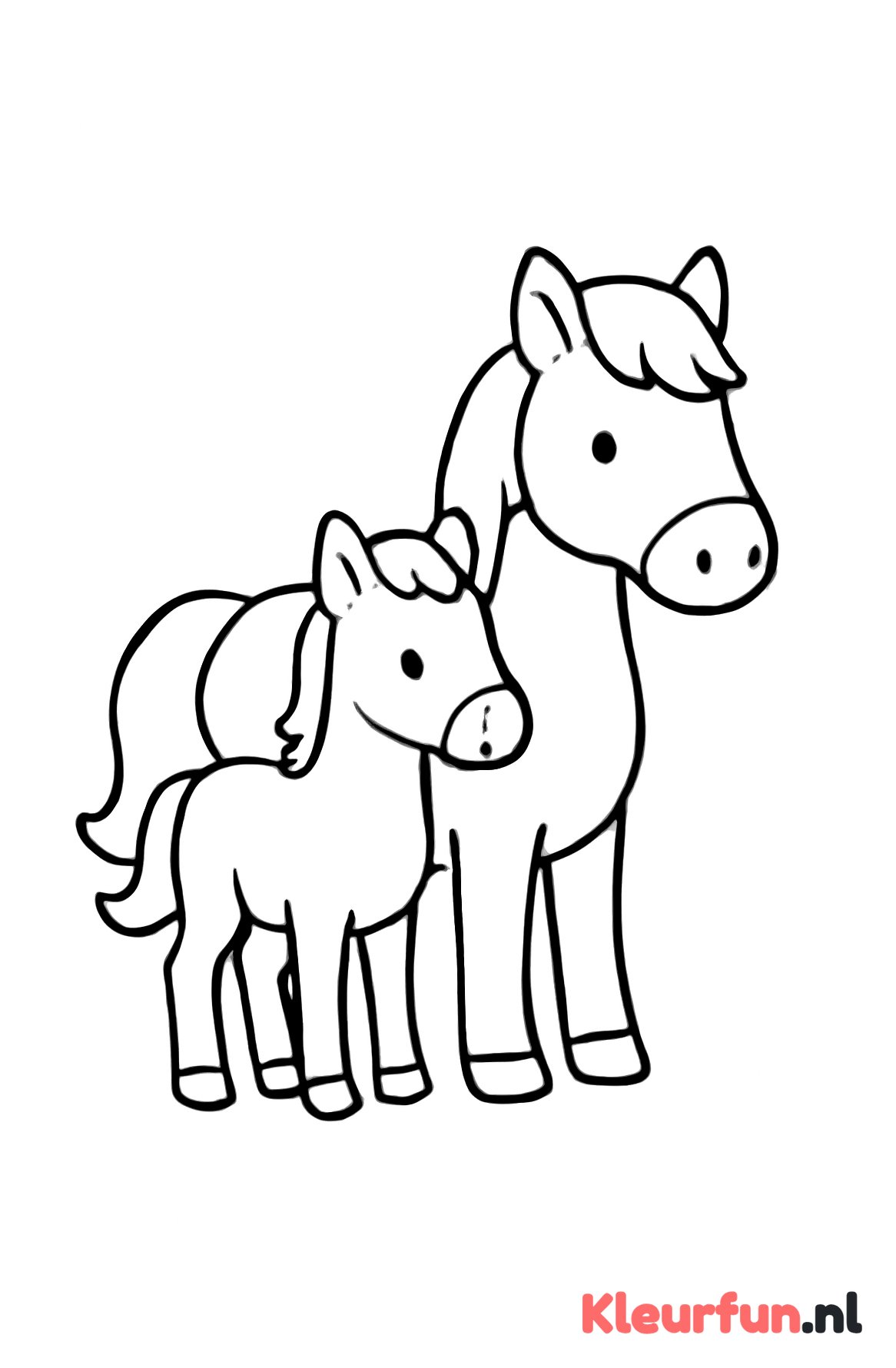 Paard en veulen