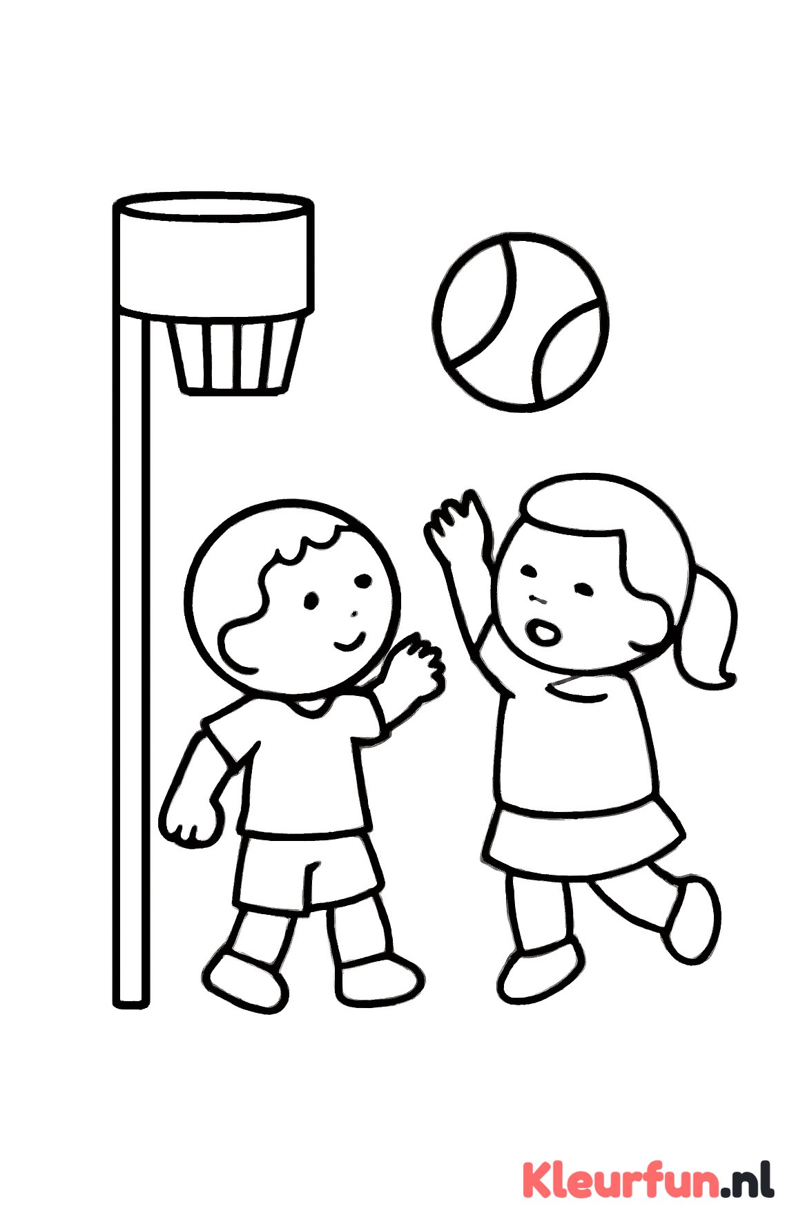 Peuters korfbal spel