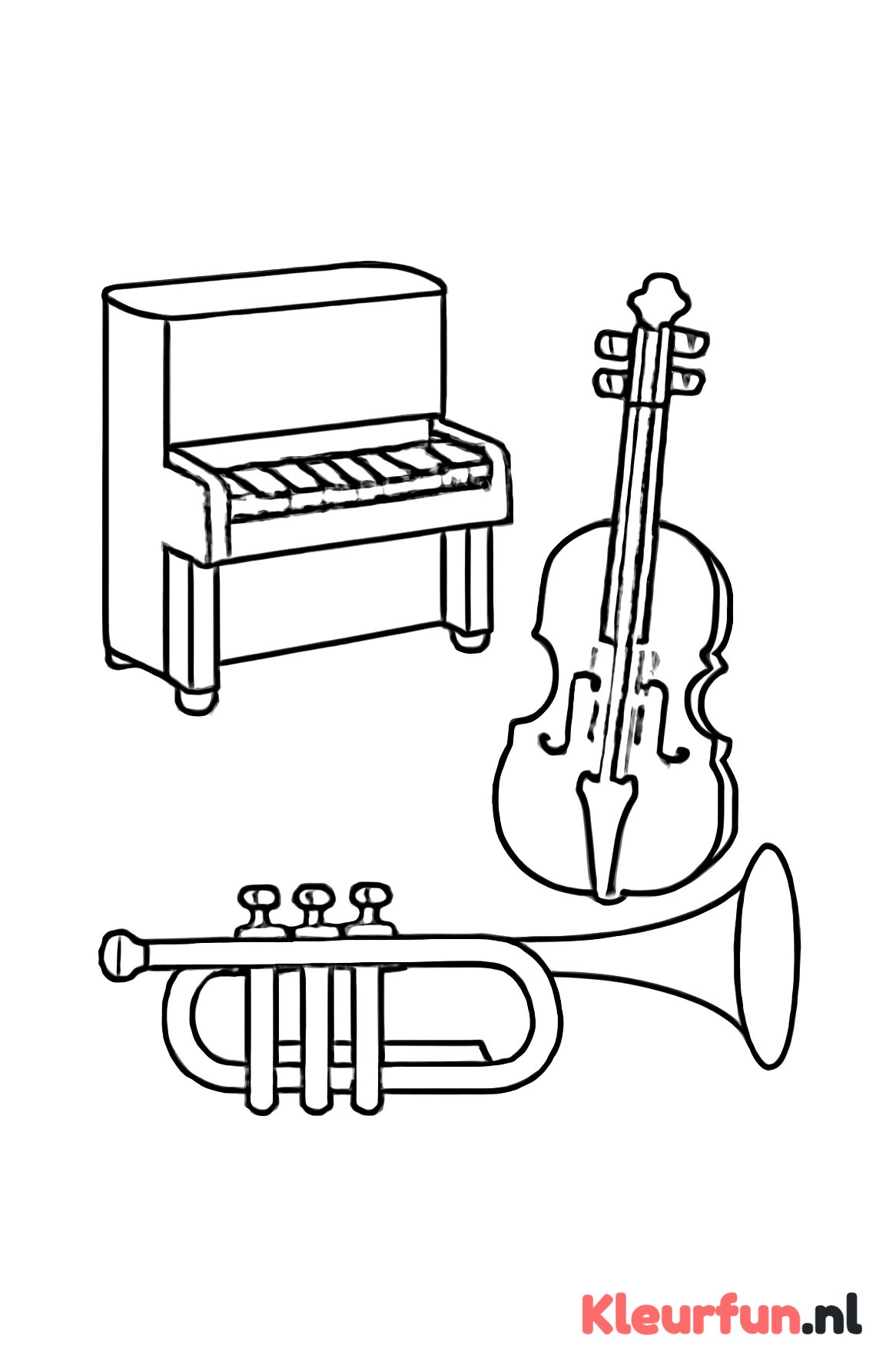 Piano, Viool en Trompet