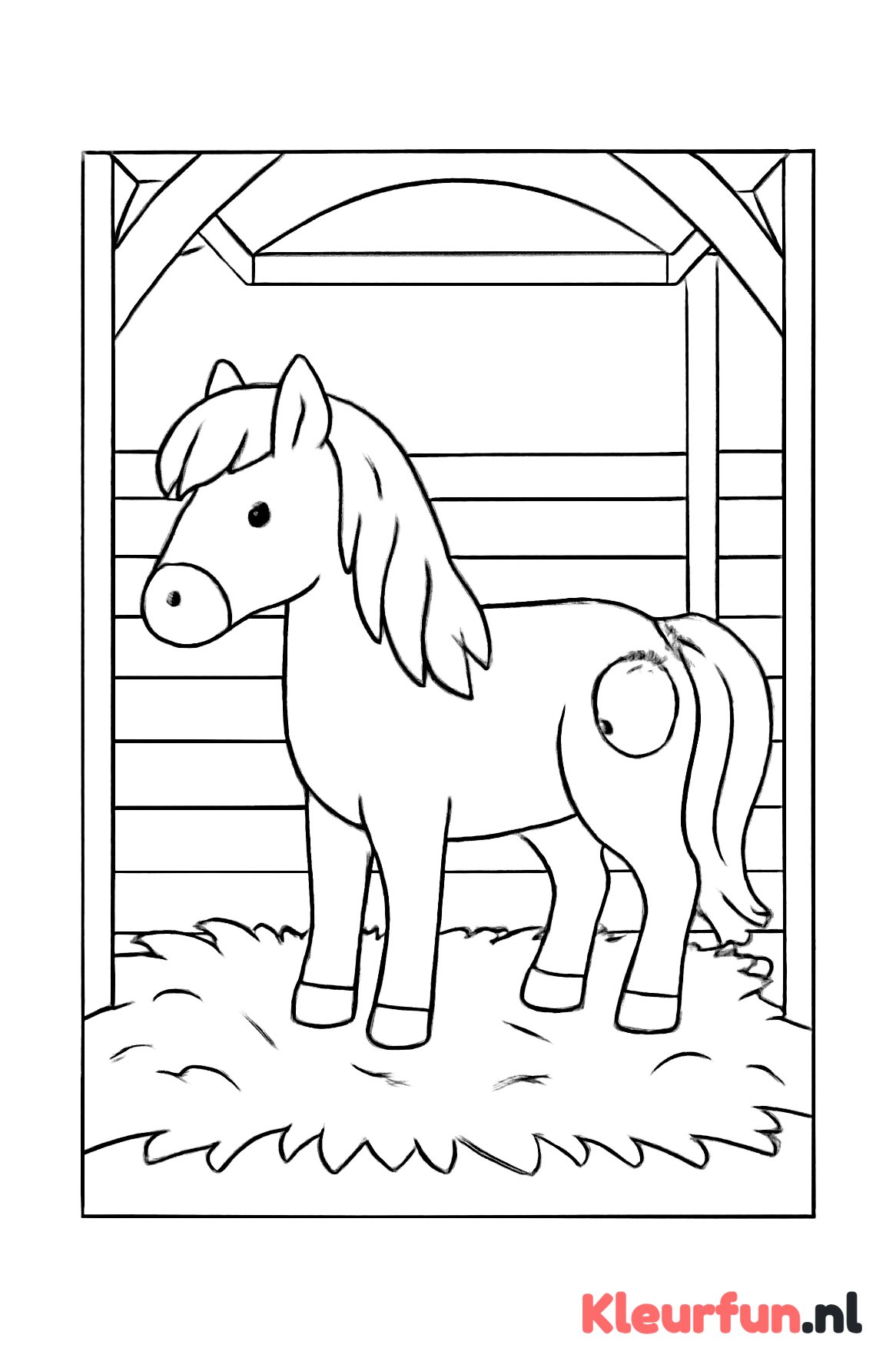 Pony in stal
