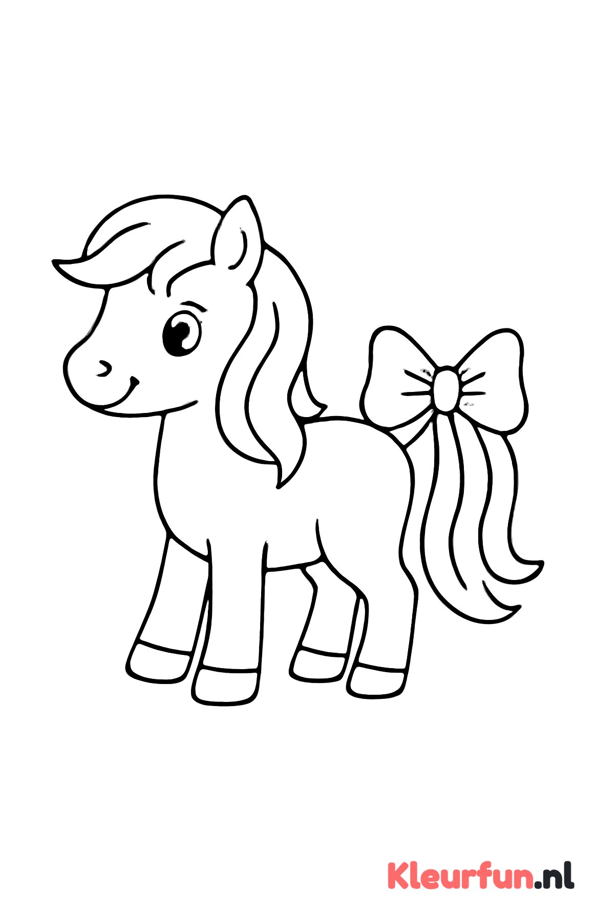 Pony met strik