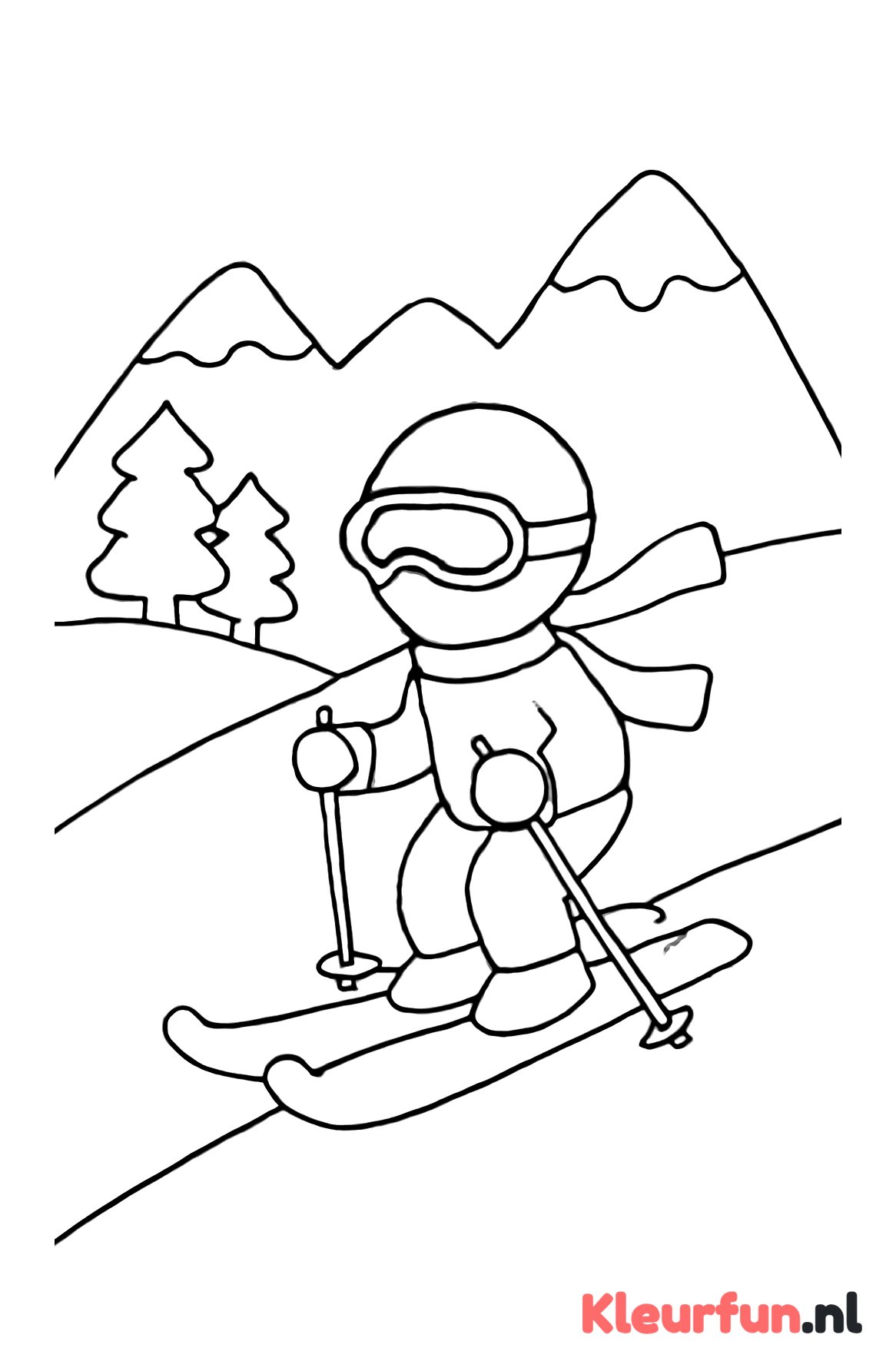 Kind op ski’s