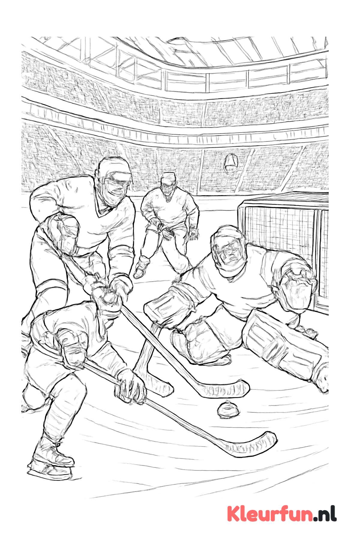 Spannende IJshockeywedstrijd