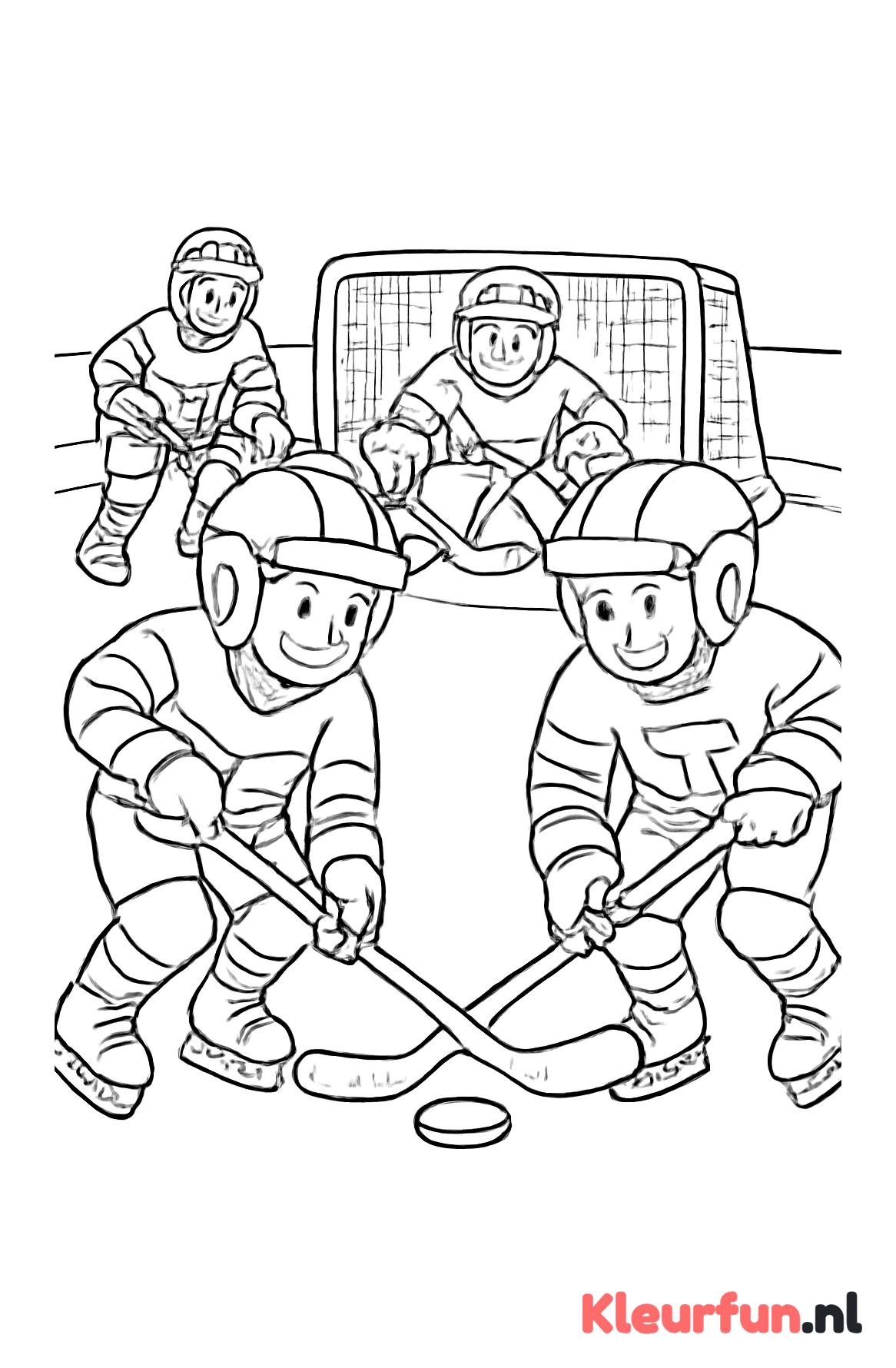 Spannende Wedstrijd IJshockey