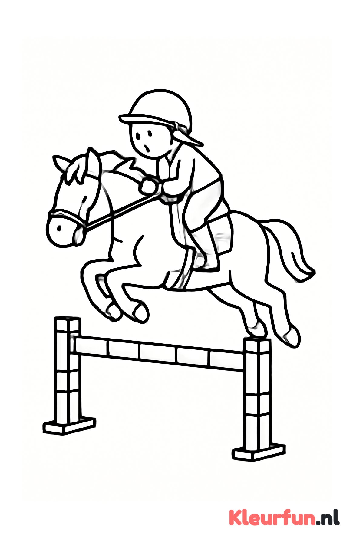 Springwedstrijd paard