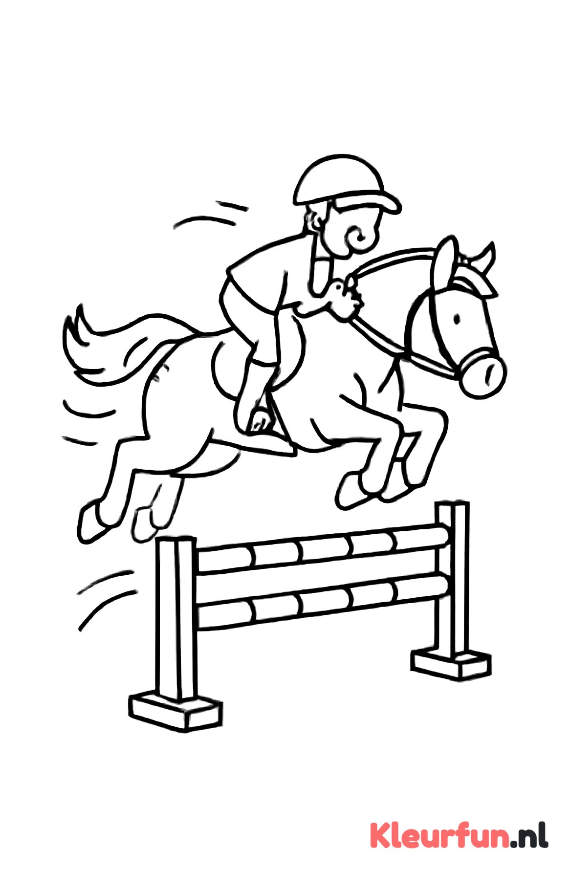 Springwedstrijd paard