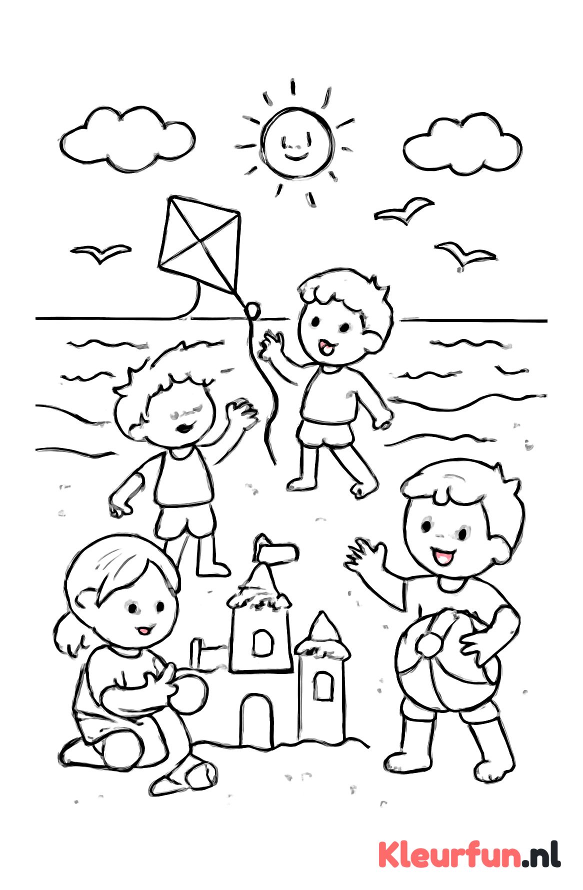 Strandleven voor kleuters