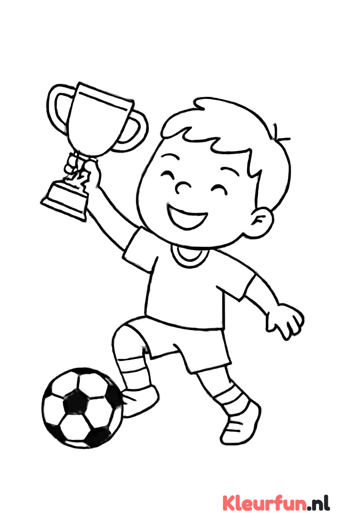 Voetballer krijgt een prijs
