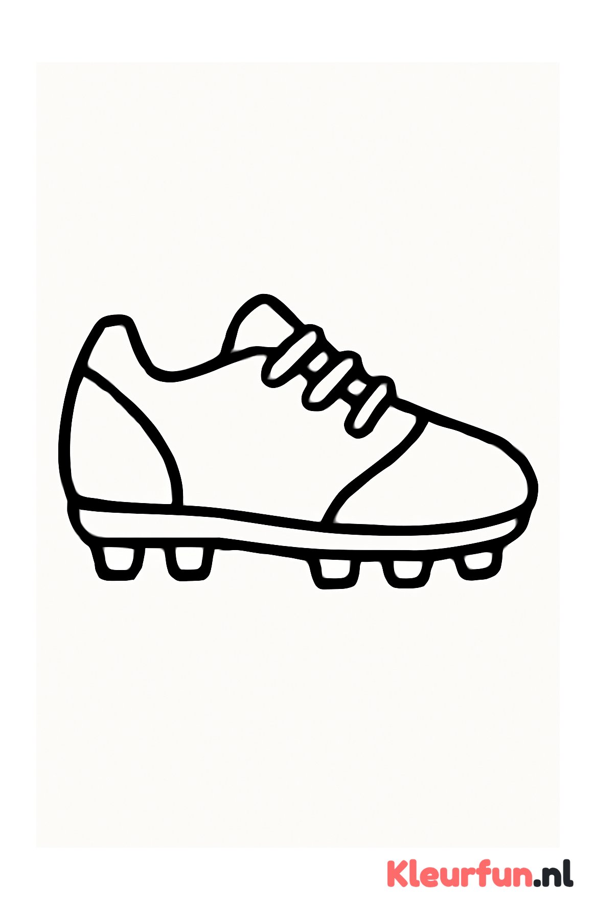 Grote voetbalschoen voor peuters