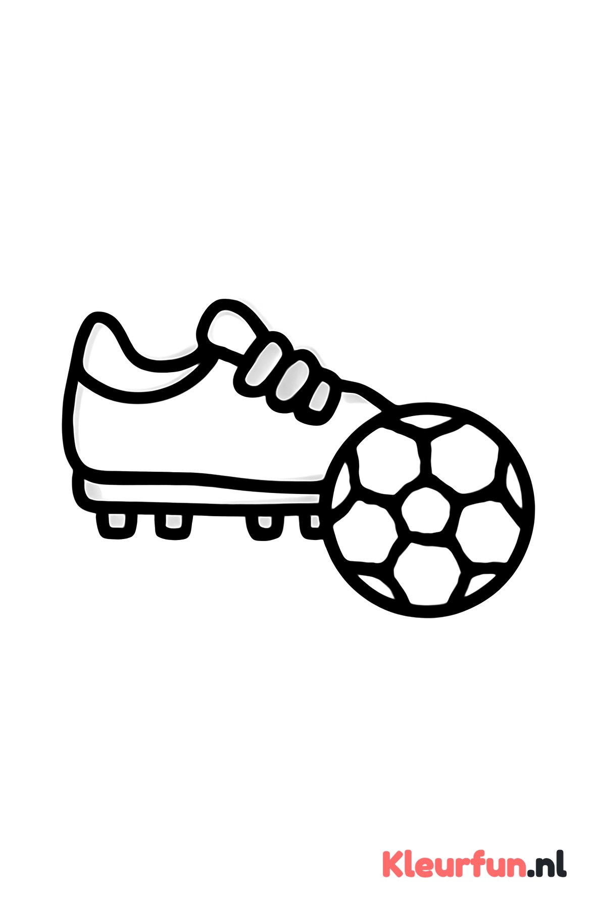 Voetbalschoen en bal