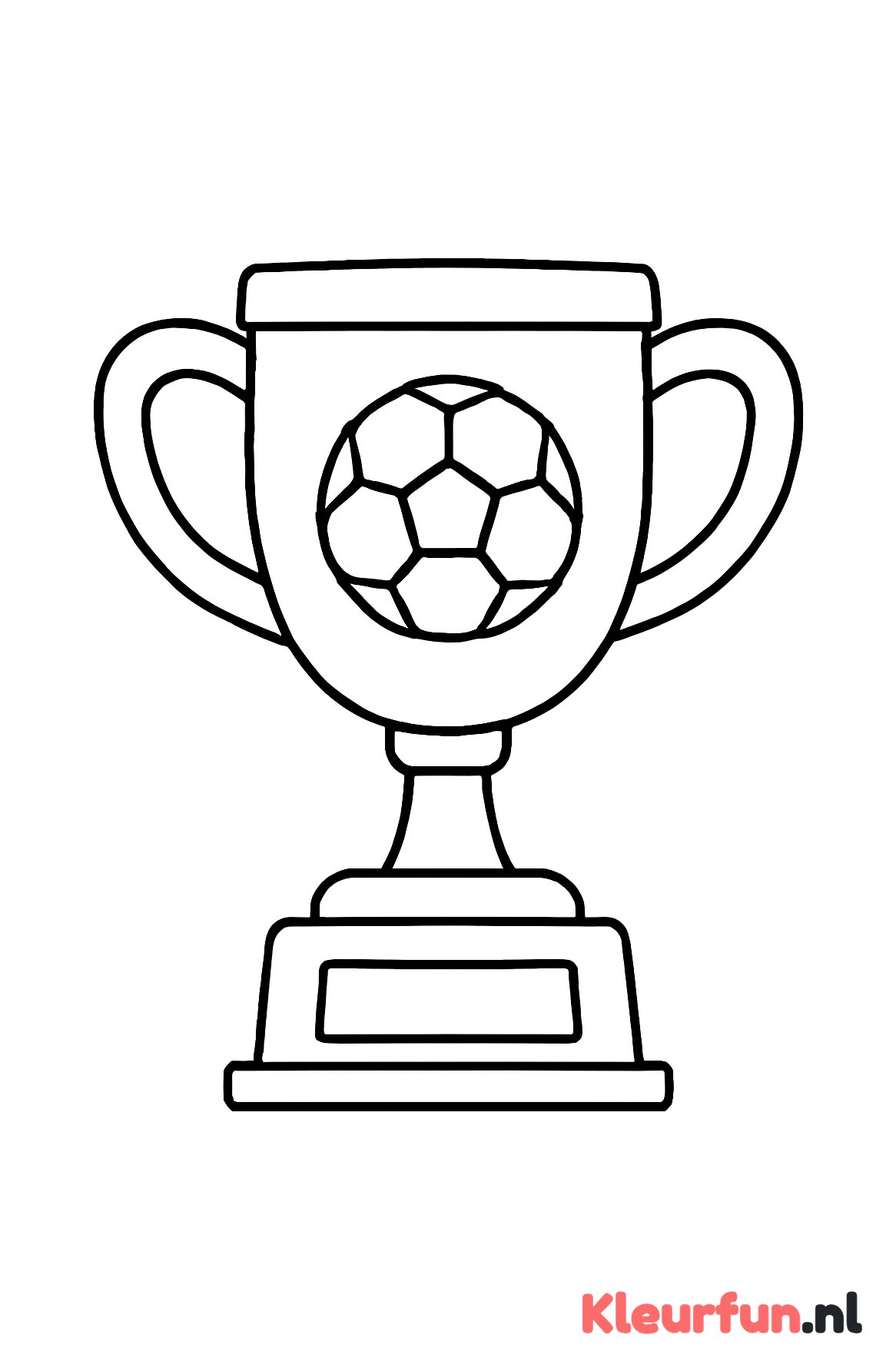 Voetbaltrofee voor kleuters