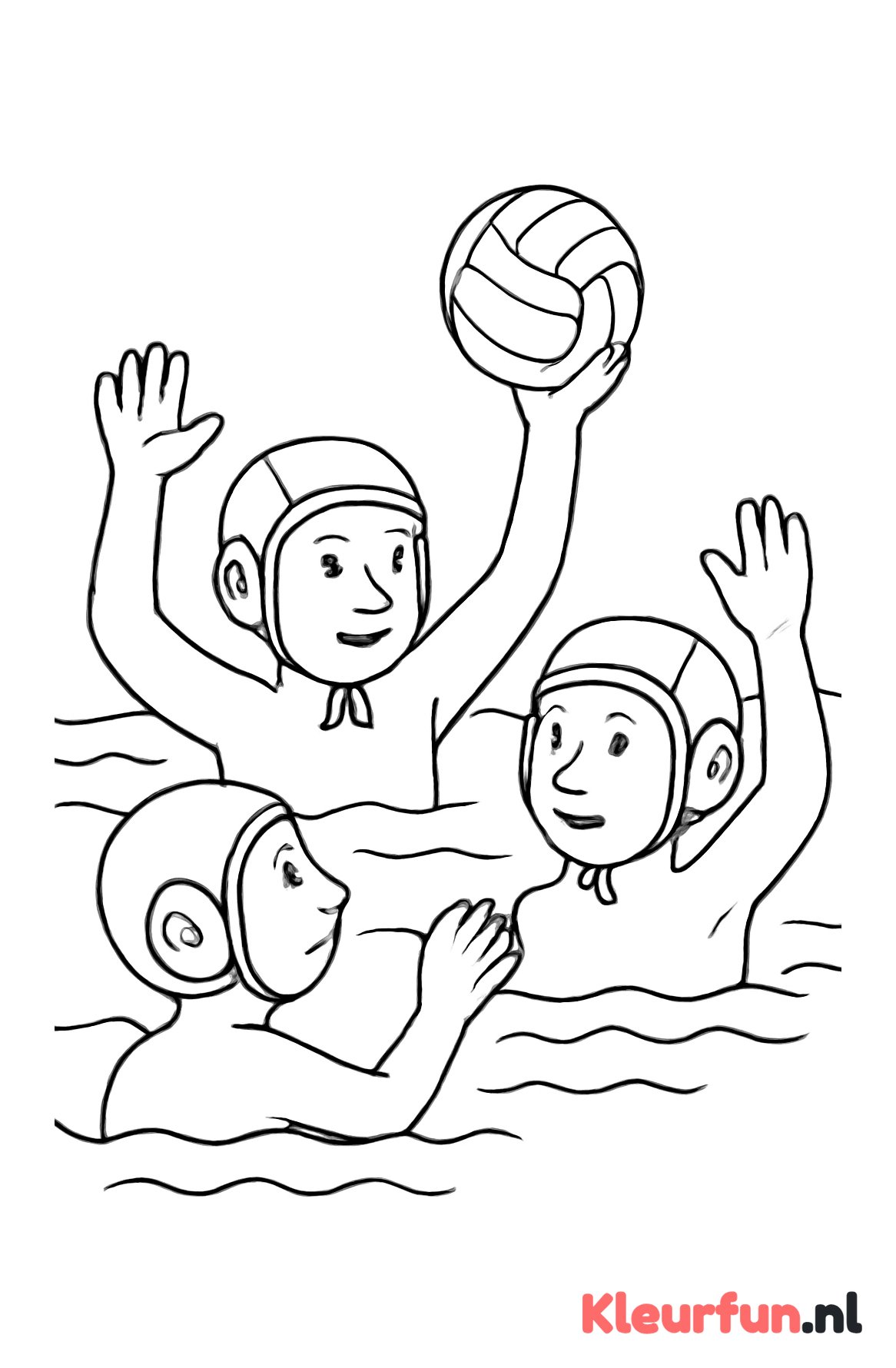Waterpolo pass spelers