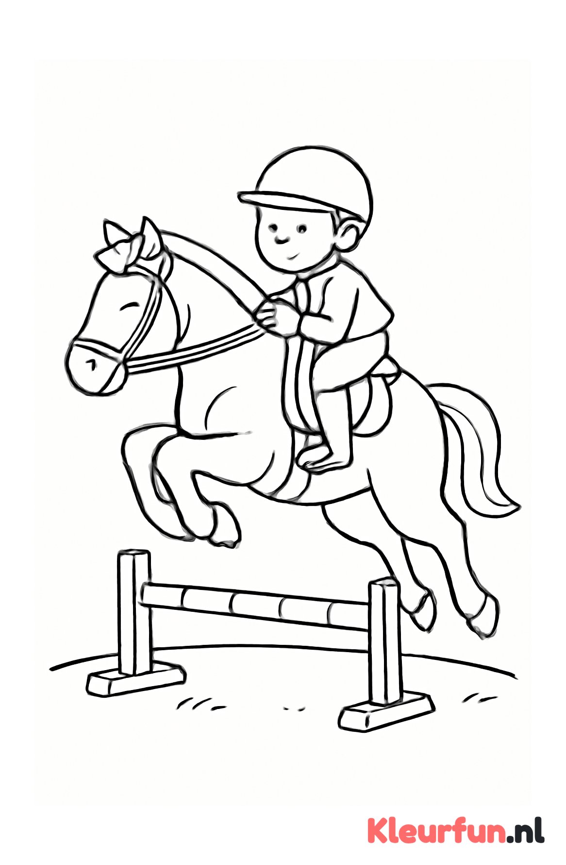 Paardensport wedstrijd scène