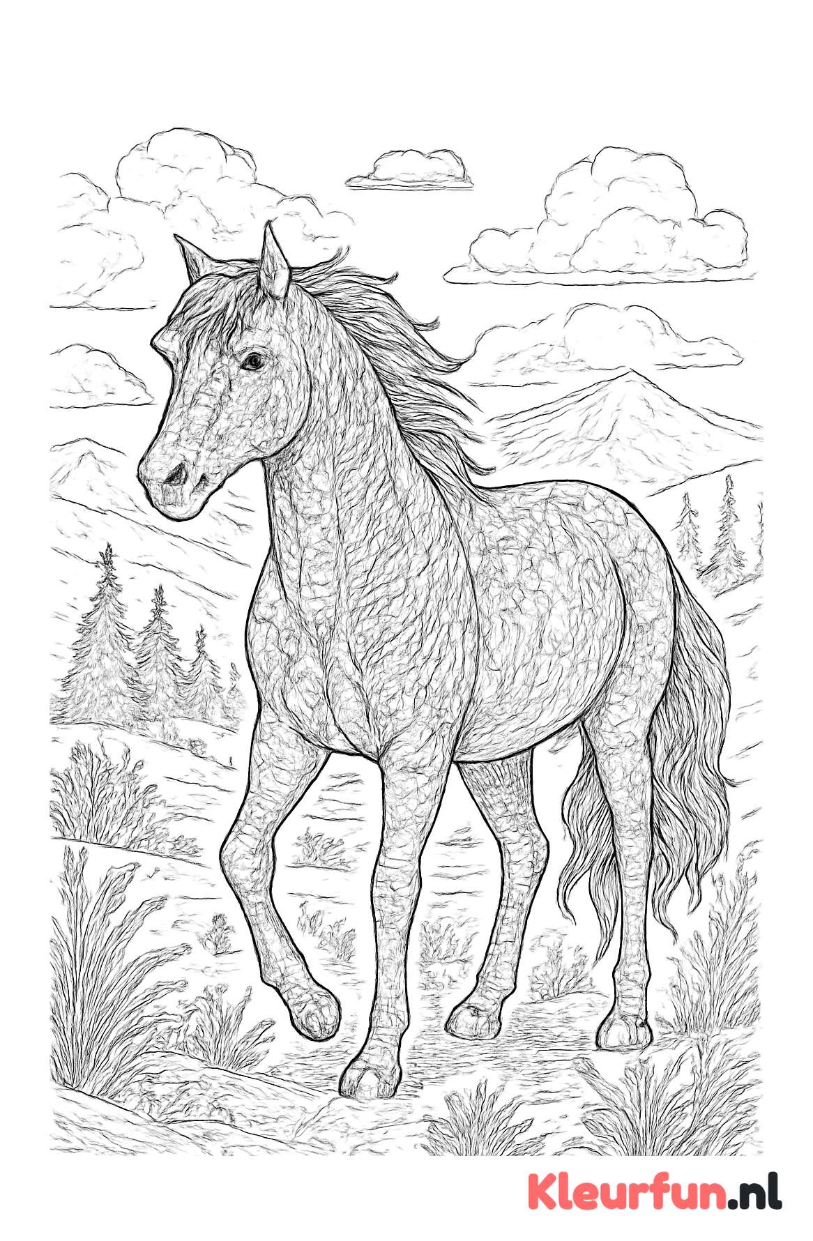 Wild Paard in de Natuur
