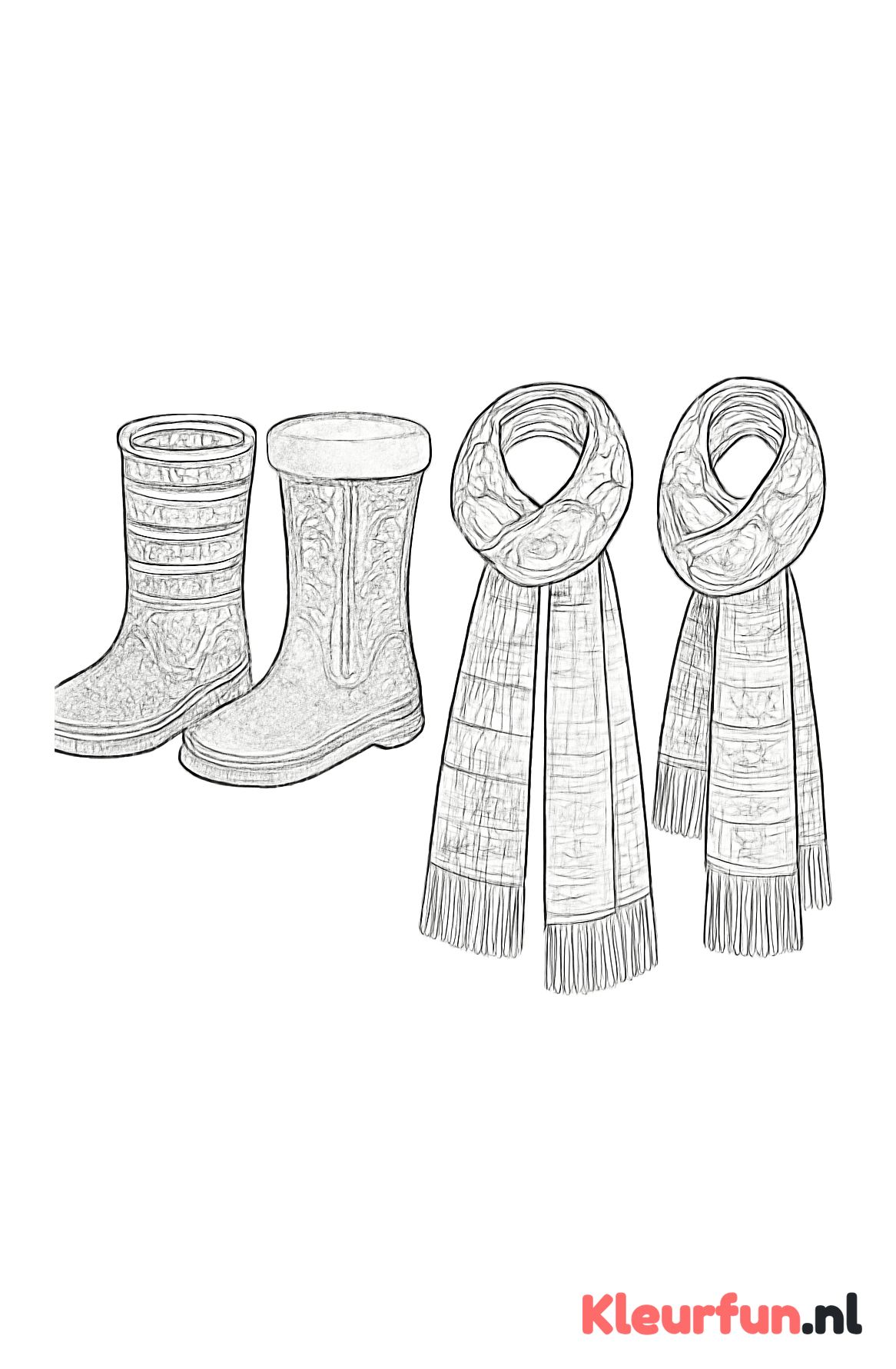 Winteraccessoires: laarzen en sjaals