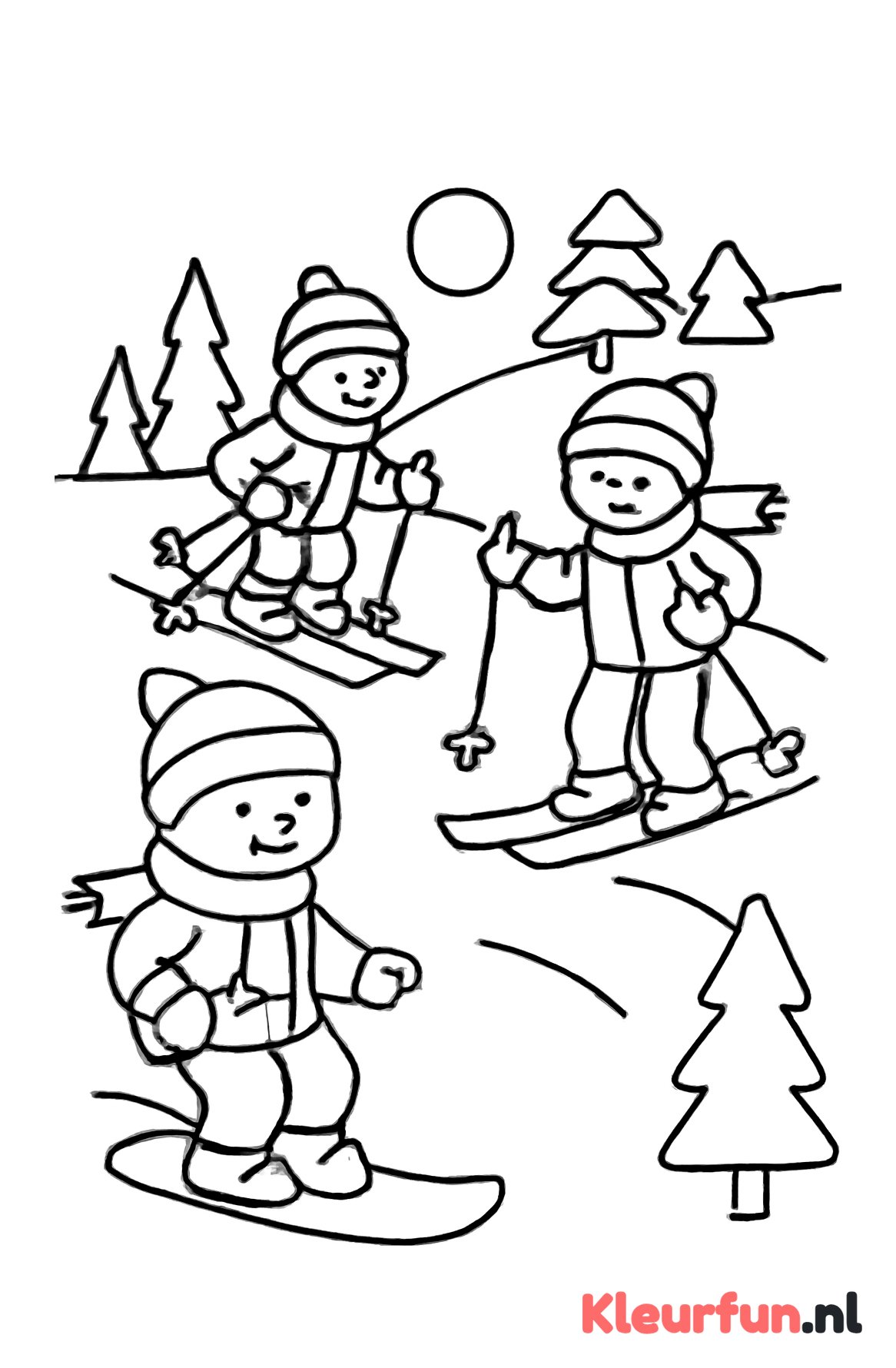Wintersportkleding bij kinderen