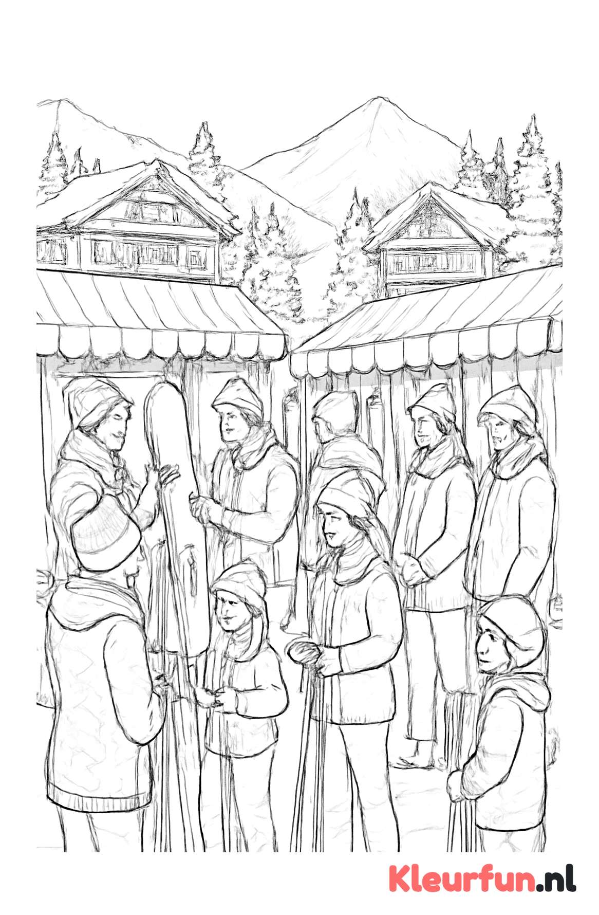 Wintersportmarkt scène