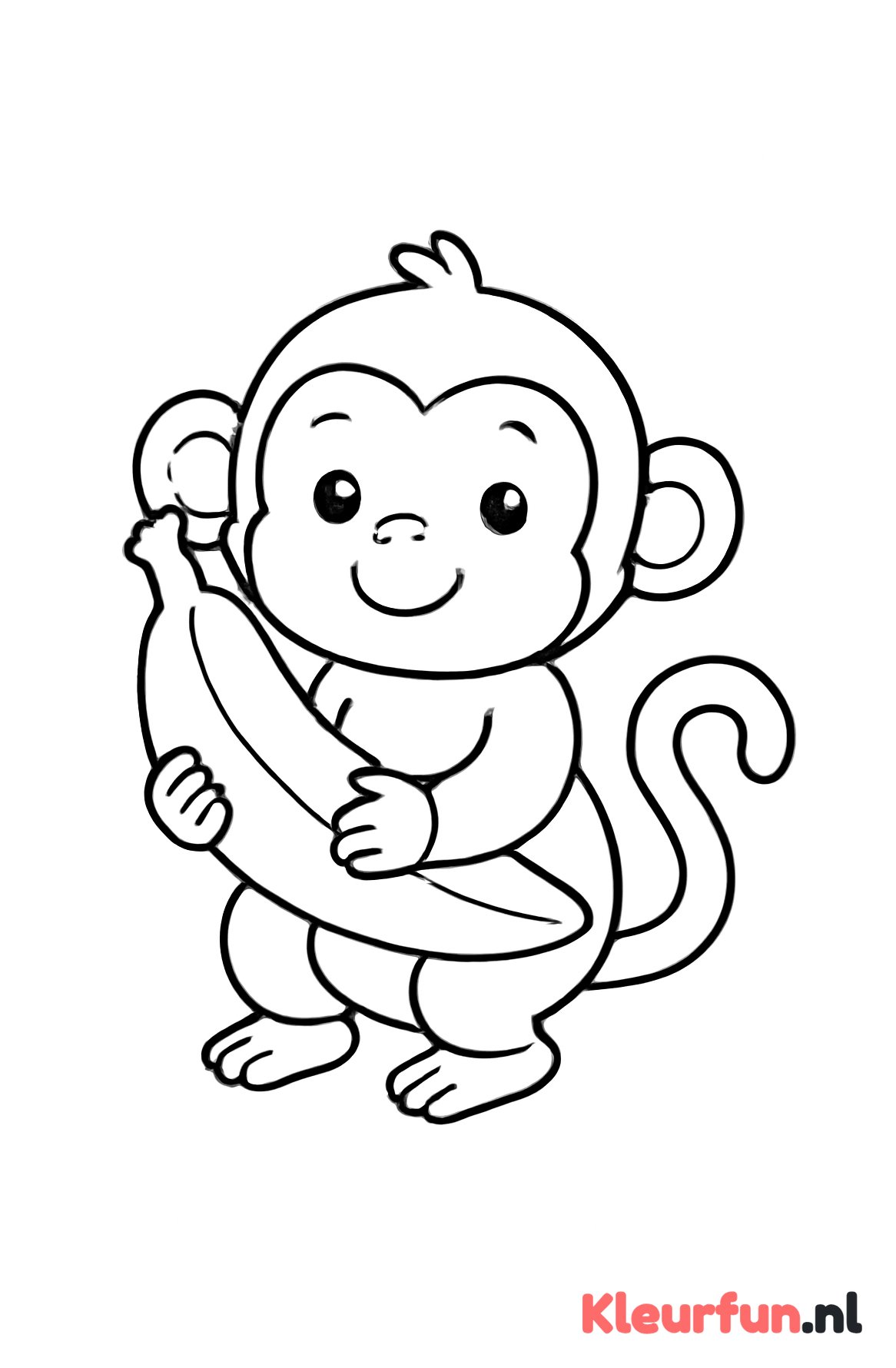 Aap met banaan