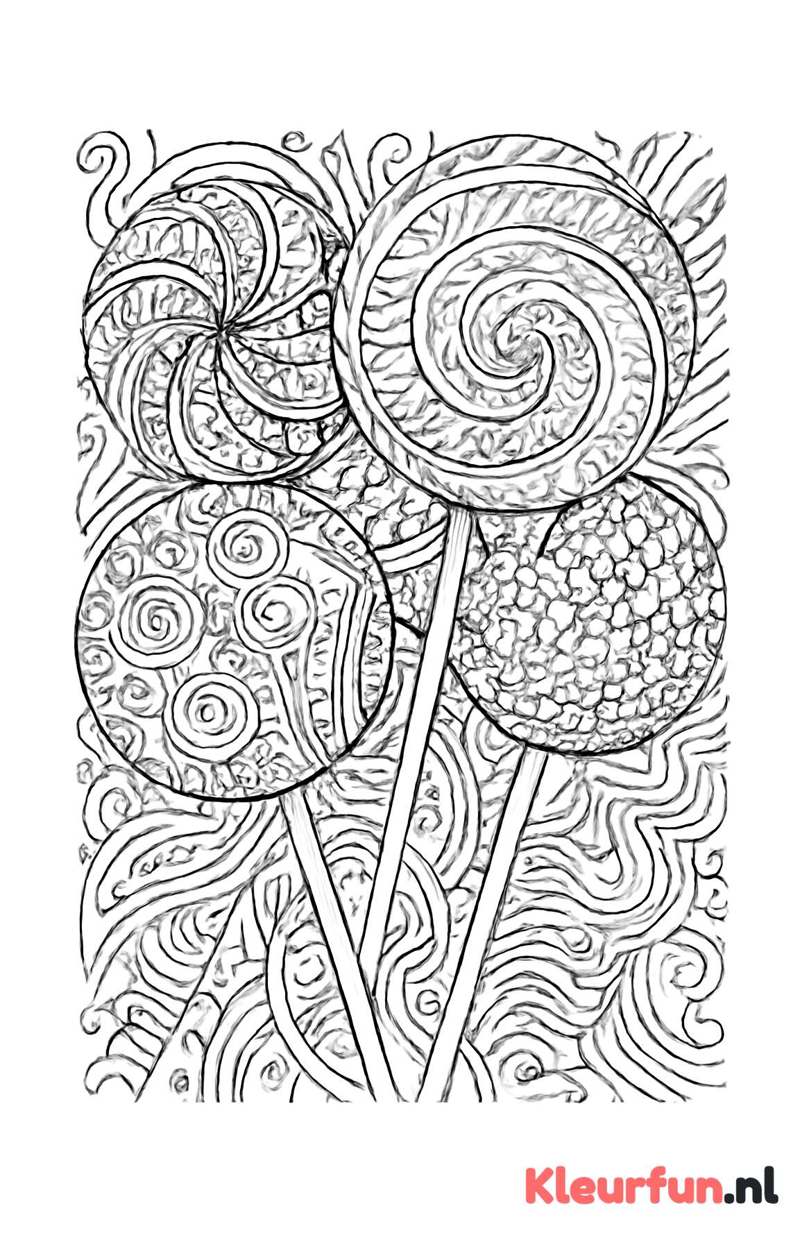 Surrealistische en abstracte lolly's