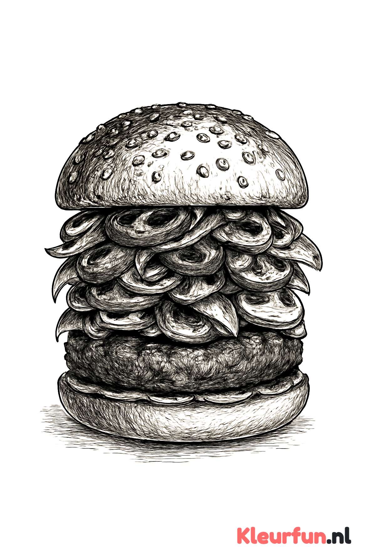 Ambachtelijke gourmet hamburger met fijne details