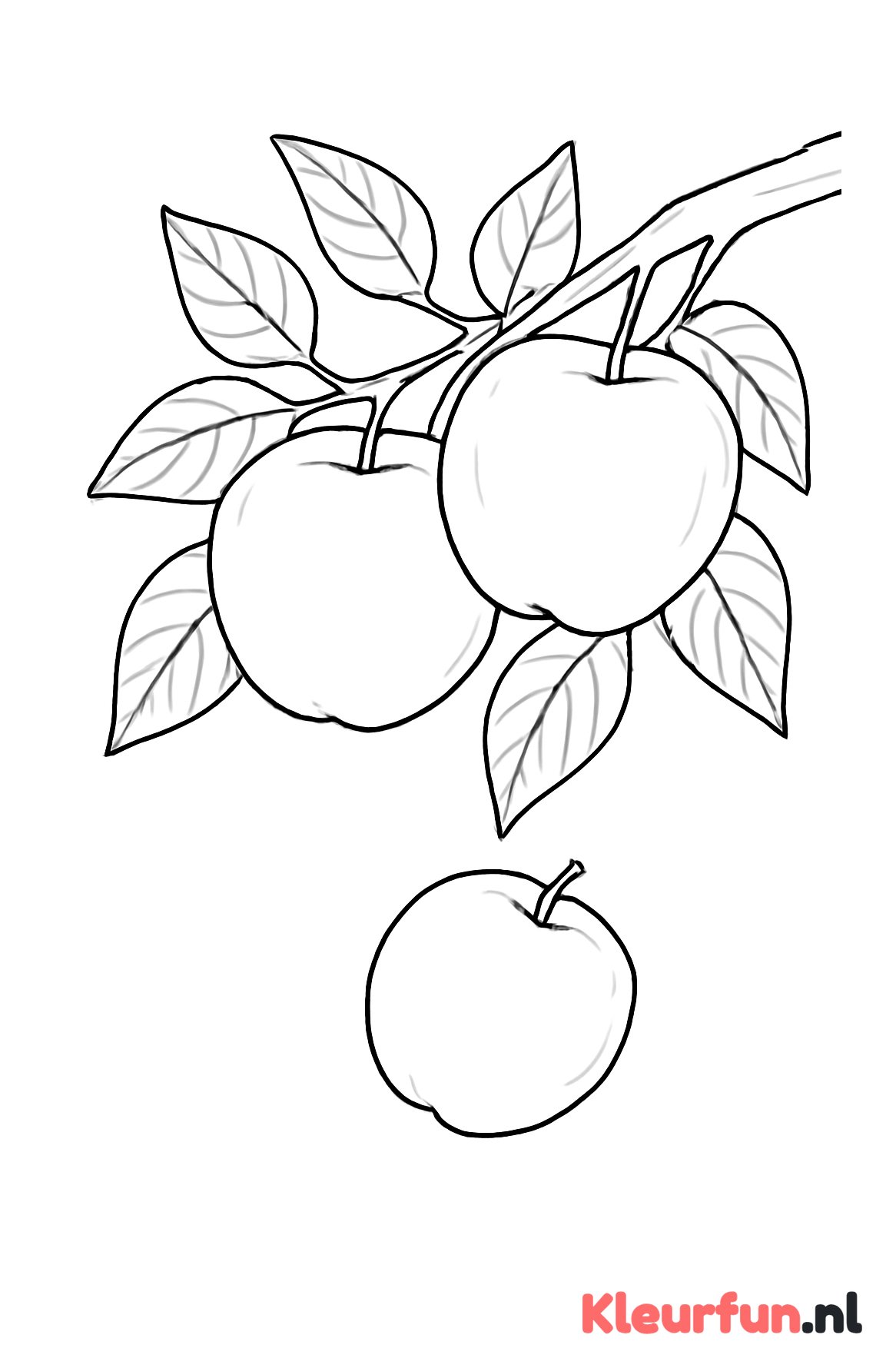 Appelboomtak met appels