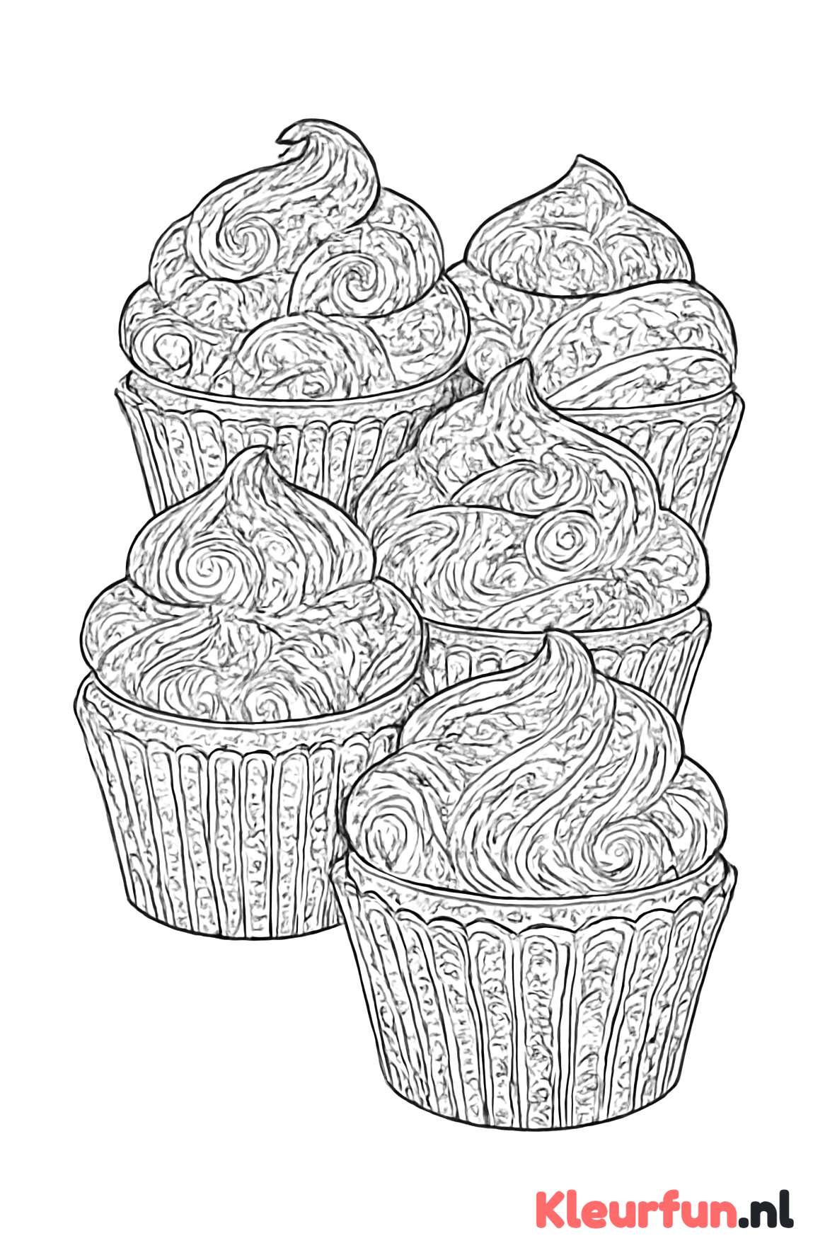 Artistieke abstracte cupcakes
