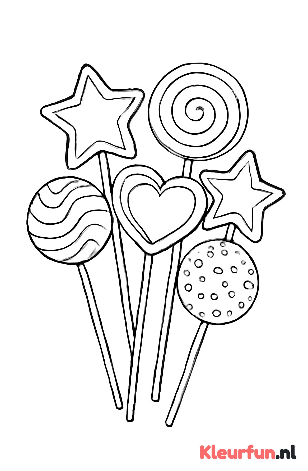 Assortiment vormen lolly's