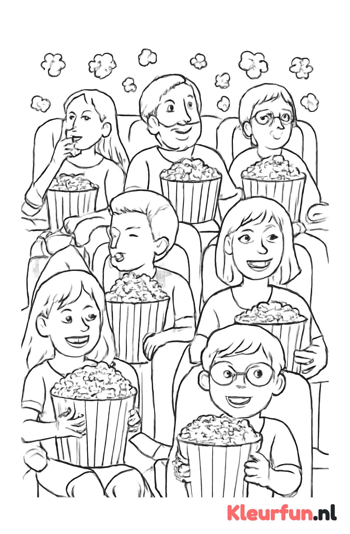 Bioscoop met popcorn