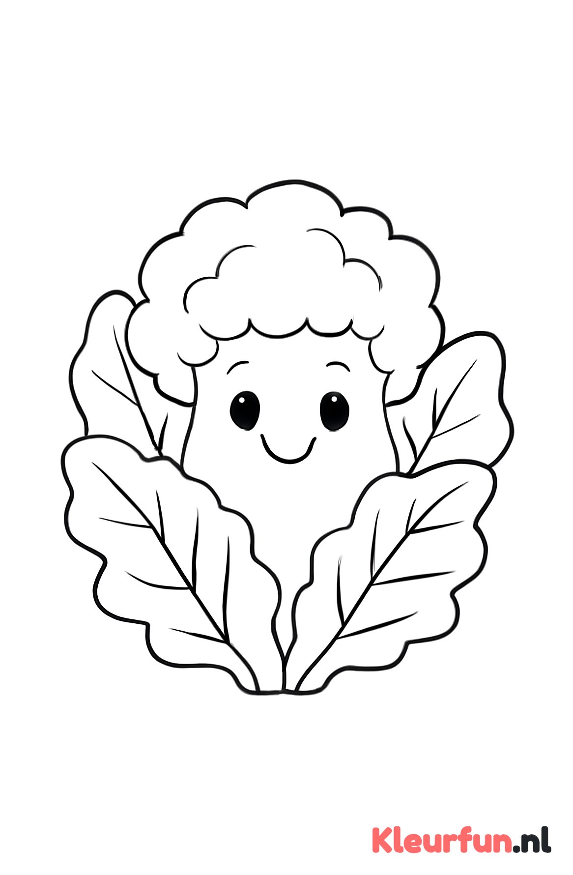 Broccoli en kool plant kleurplaat