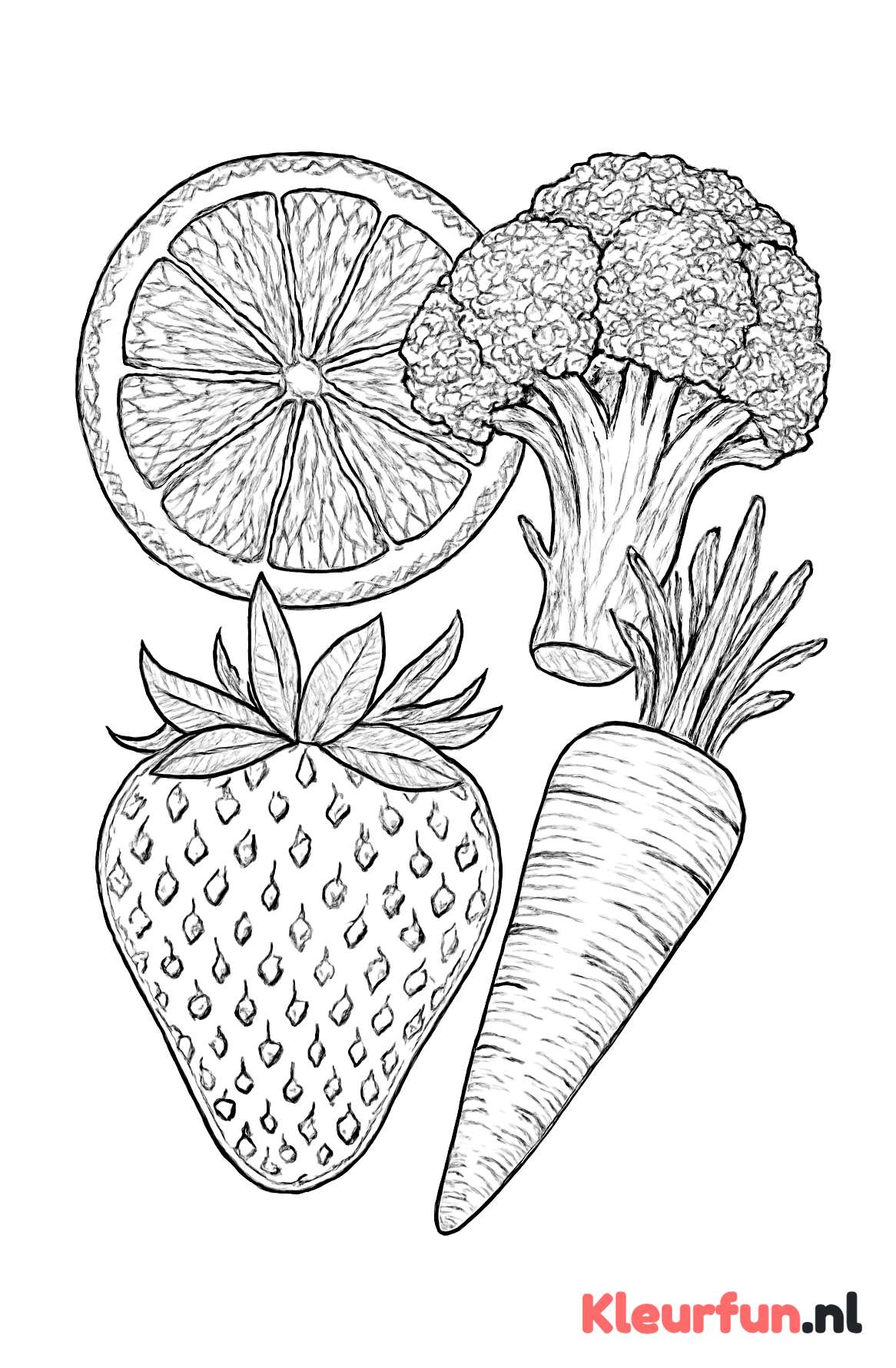 Close-up texturen van groente en fruit