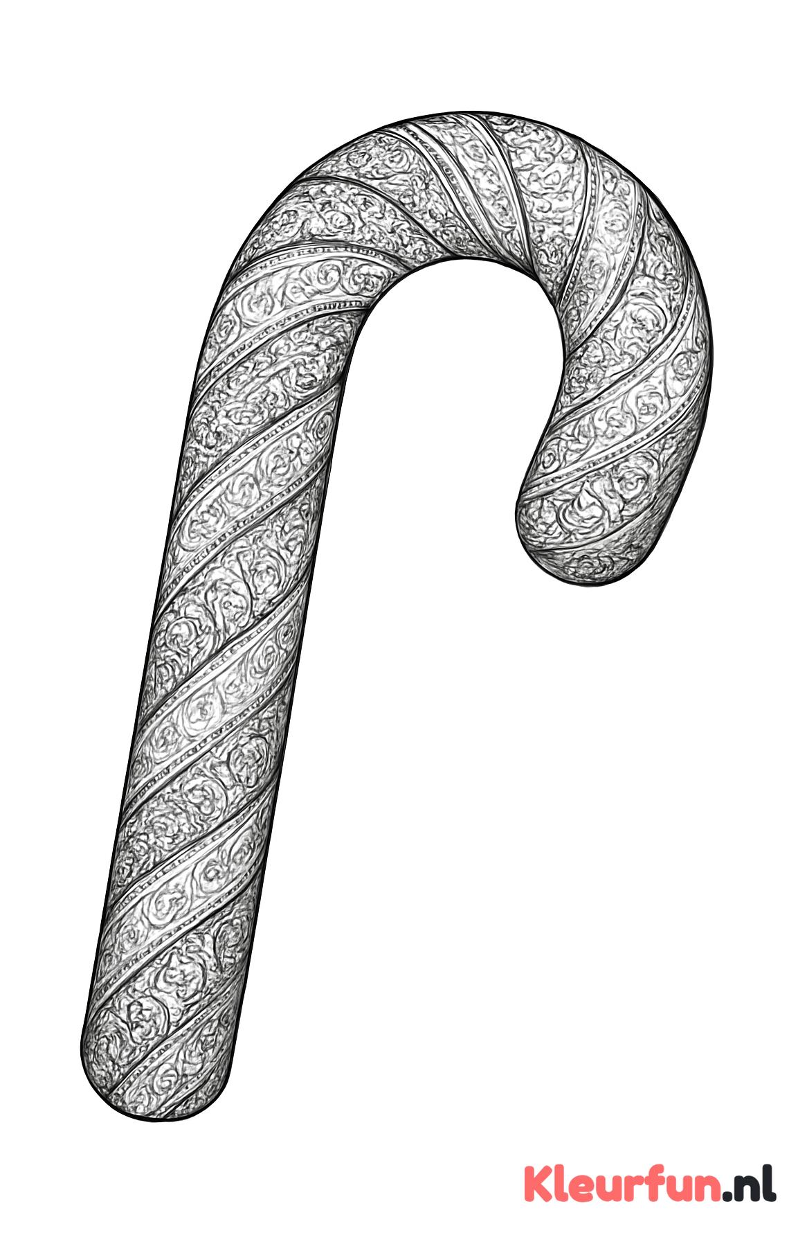 Close-up van zuurstok met spiralen
