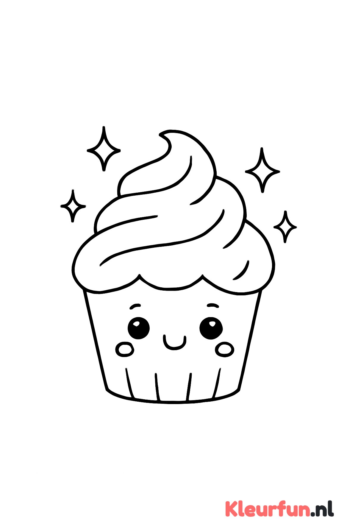 Cupcake met Gezichtje