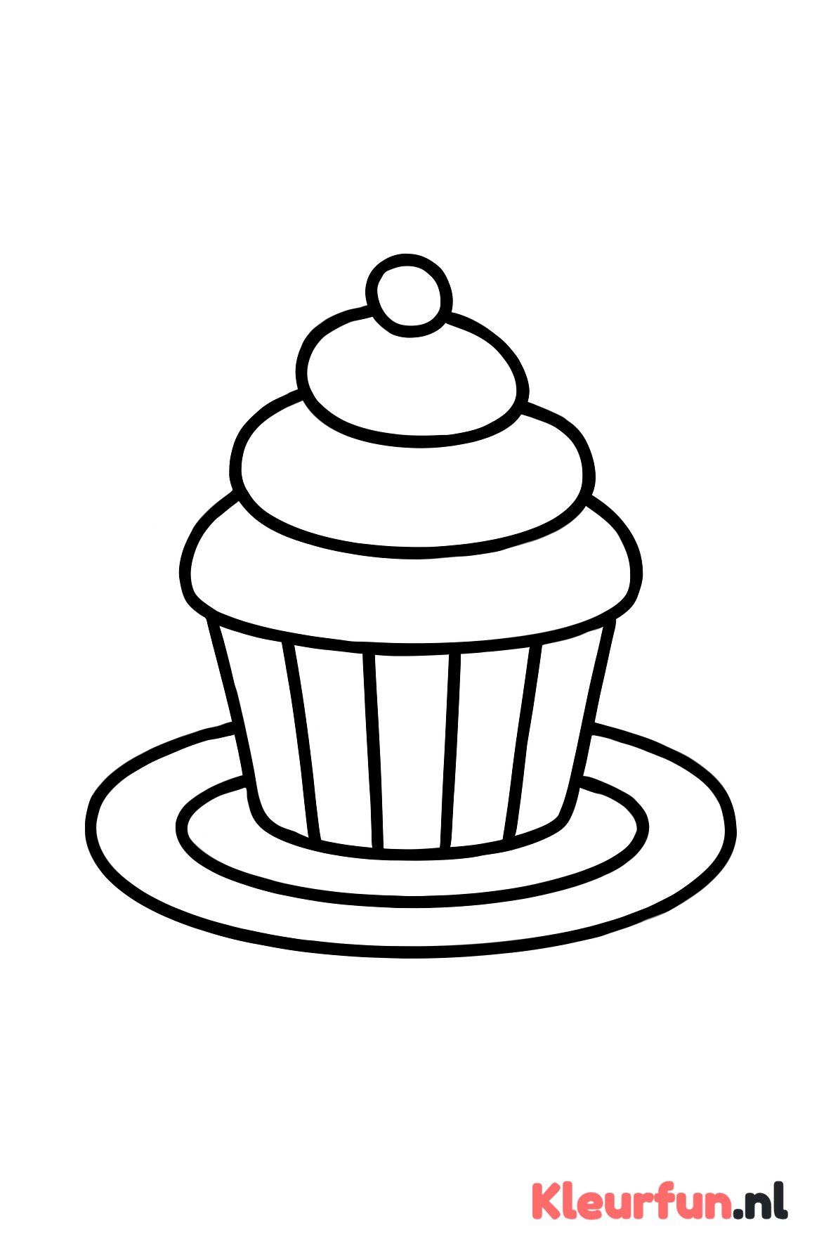 Cupcake op bord