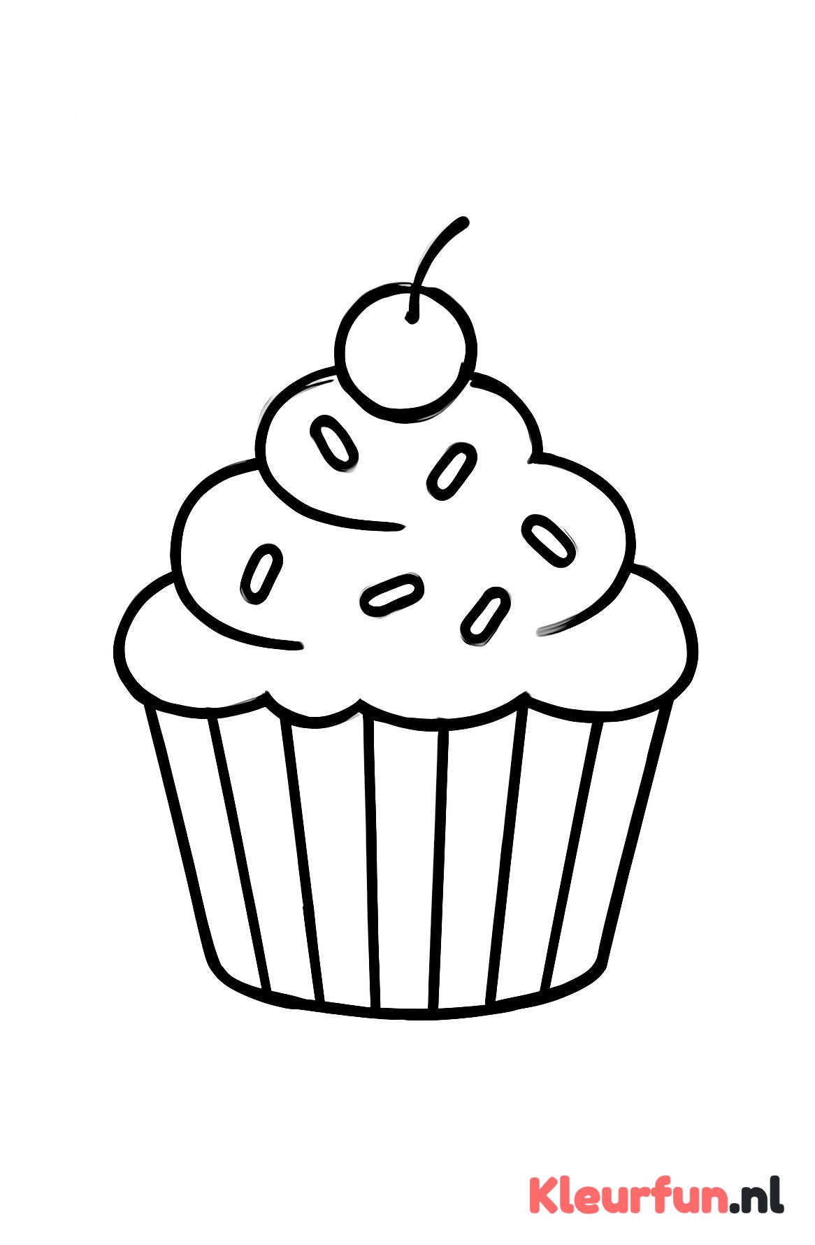 Cupcake met papieren vorm