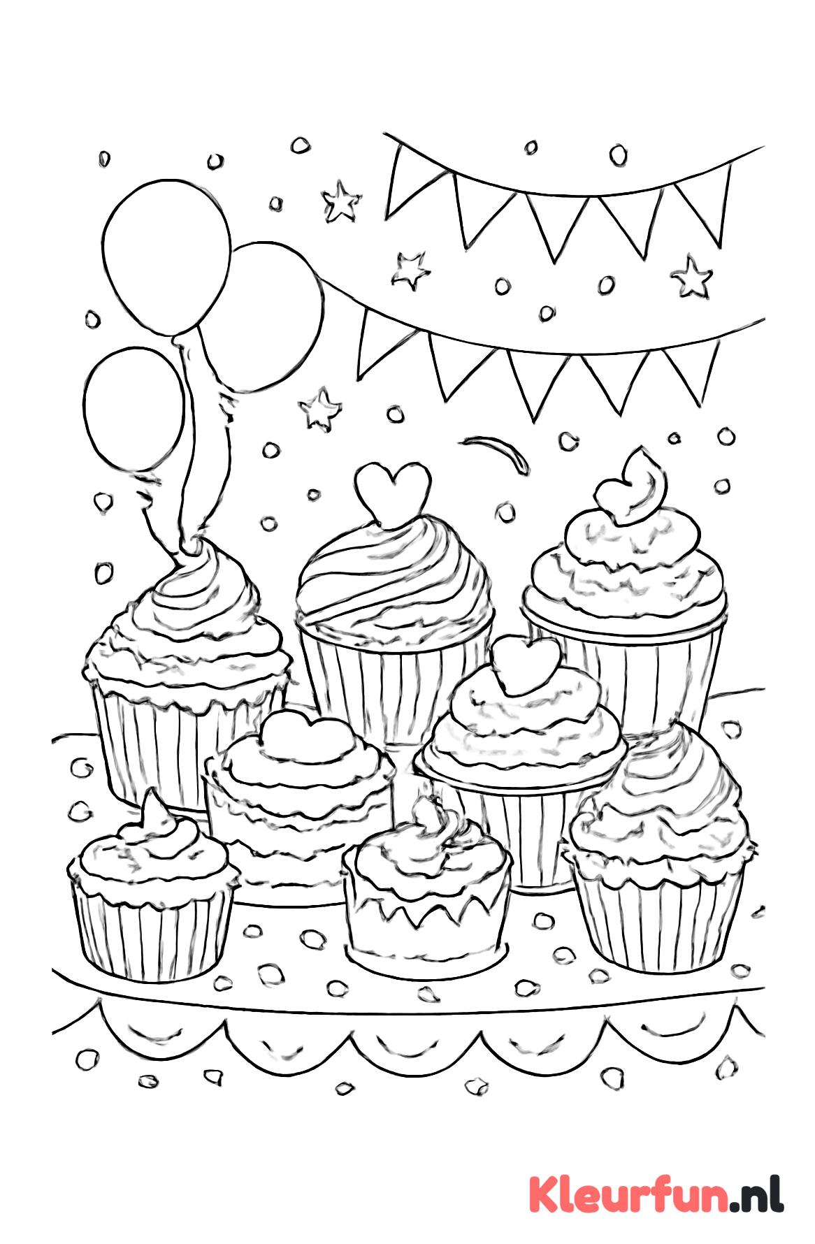 Cupcakes en kleine taarten